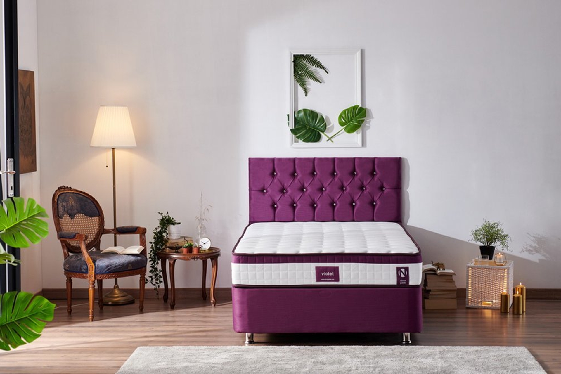 NİRON VİOLET YATAK FULL ORTOPEDİK ORTA SERT YATAK 140X190