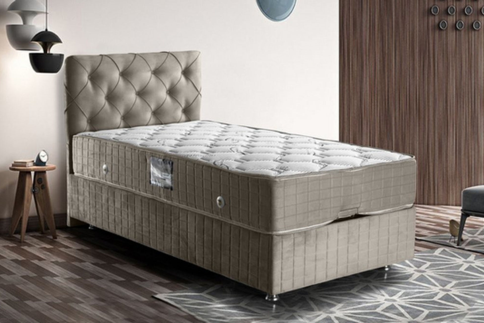 VİTA GRİ BAZA + BAŞLIK + YATAK SETİ 150X200 FİYATI Vivense