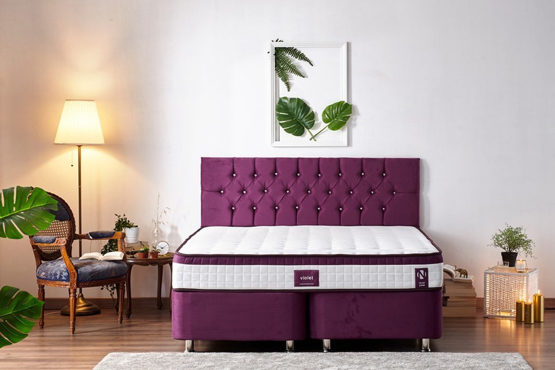 NİRON VİOLET YATAK FULL ORTOPEDİK ORTA SERT YATAK 140X190