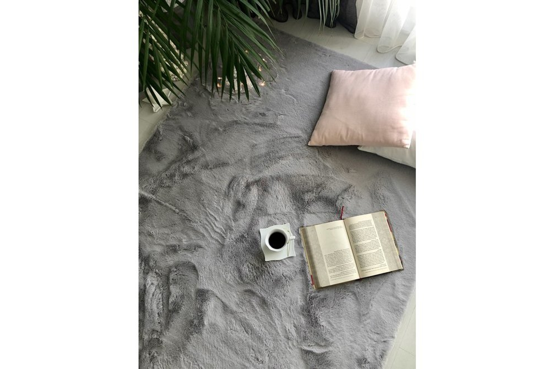 BETHANY RABBİT HALI GRİ 60X100