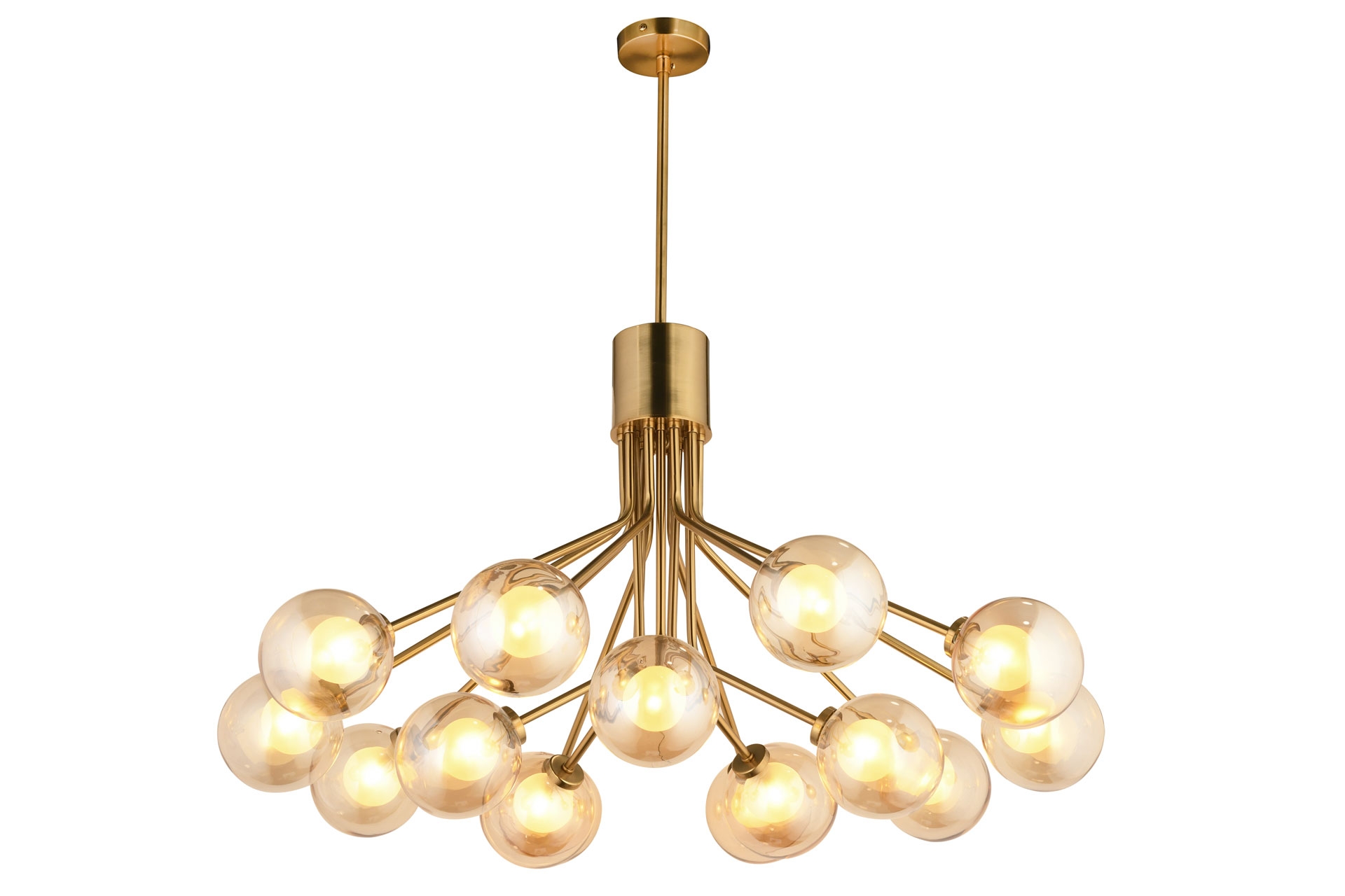 Lampaluce Forti Onbeşli Sarkıt Avize- Sarı- 60X90 -1