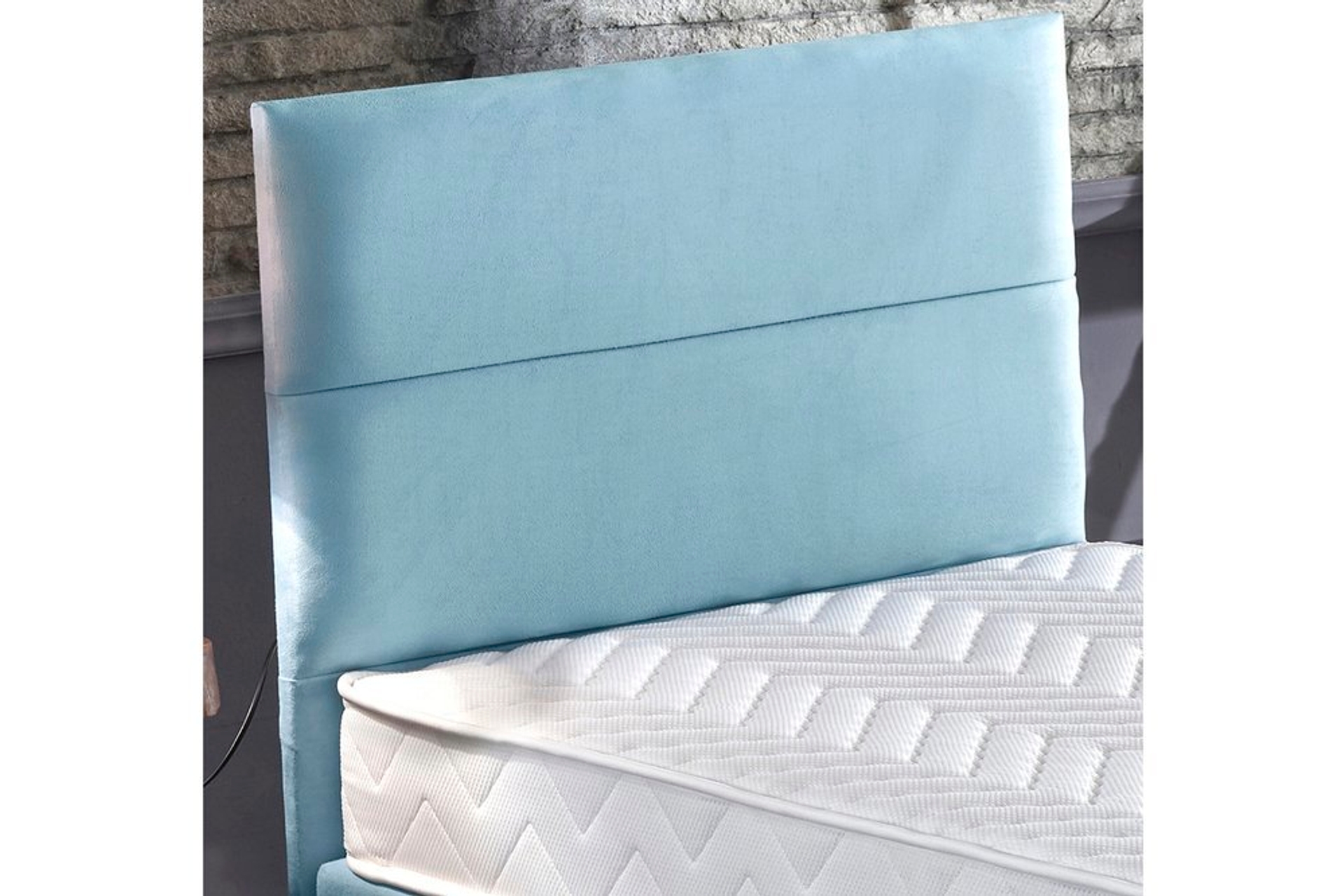 NİRON COZY TEK KİŞİLİK BAZA BAŞLIK YATAK SETİ MAVİ FİYATI