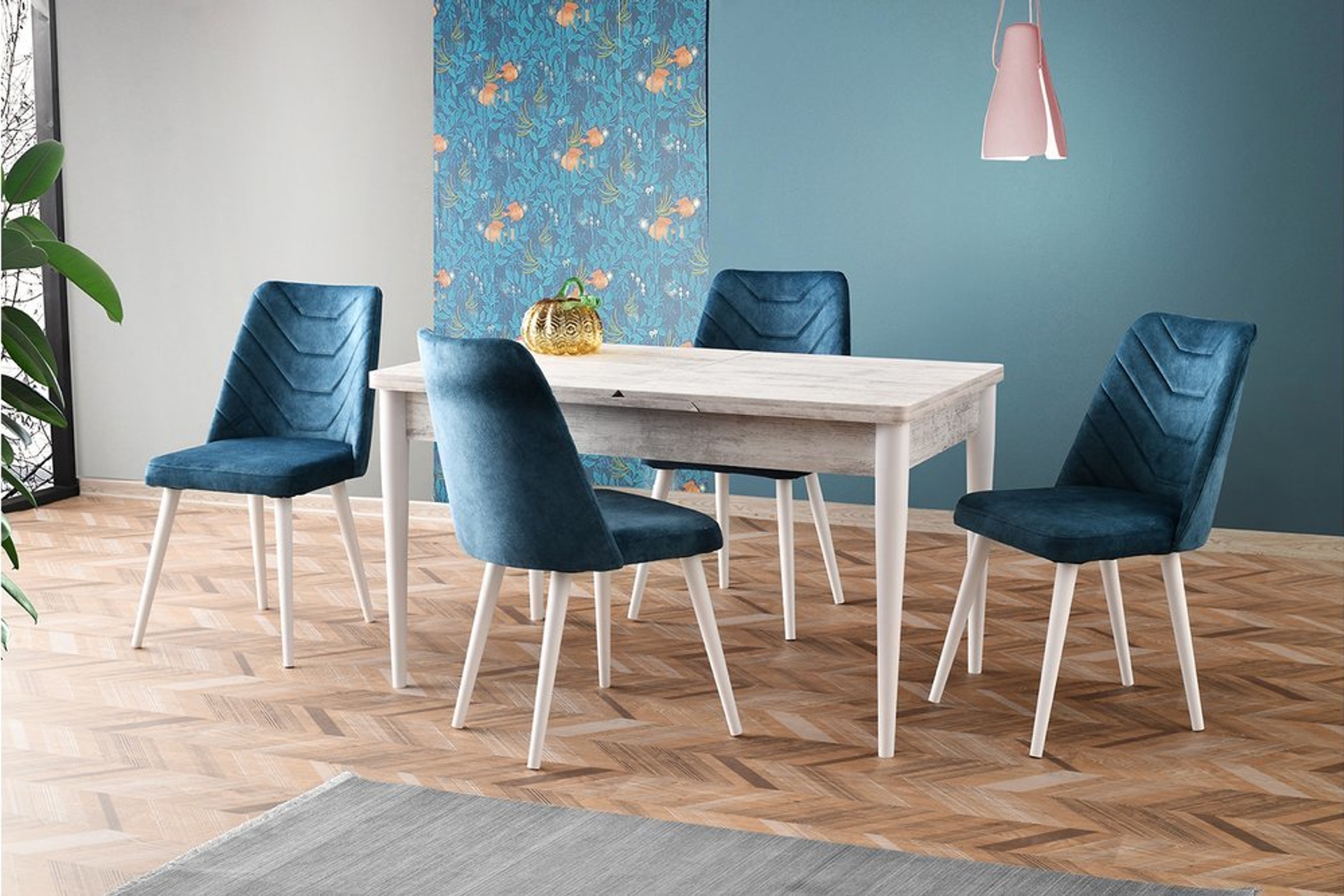 RONDA MASA TAKIMI MERİDA SANDALYE BEYAZ FİYATI Vivense