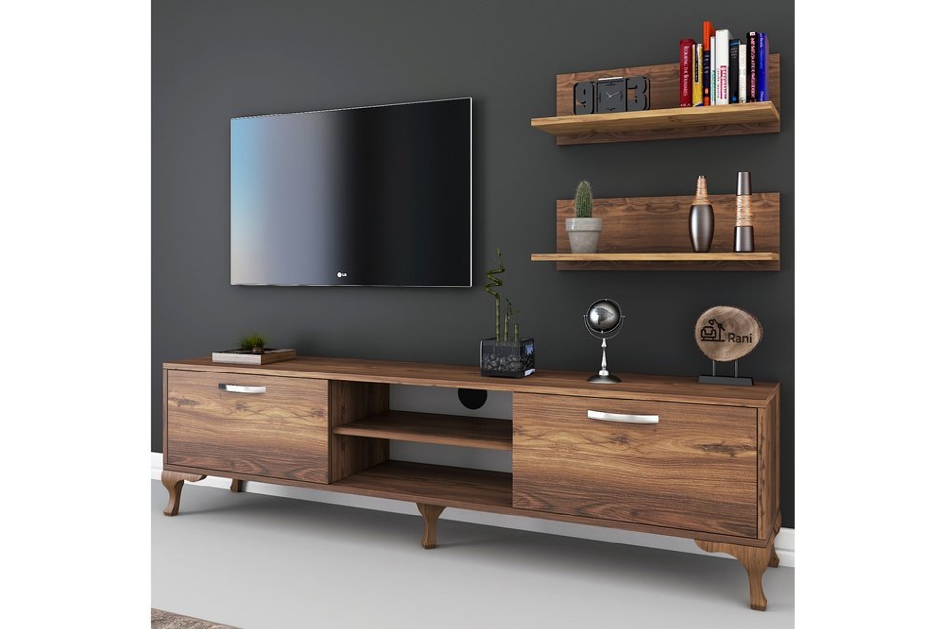 Rani A92 Duvar Rafli Kitaplikli Tv Unitesi Ceviz M48 Fiyati Vivense Rani A92 Duvar Rafli Kitaplikli Tv Unitesi Ceviz M48 Fiyati Vivense