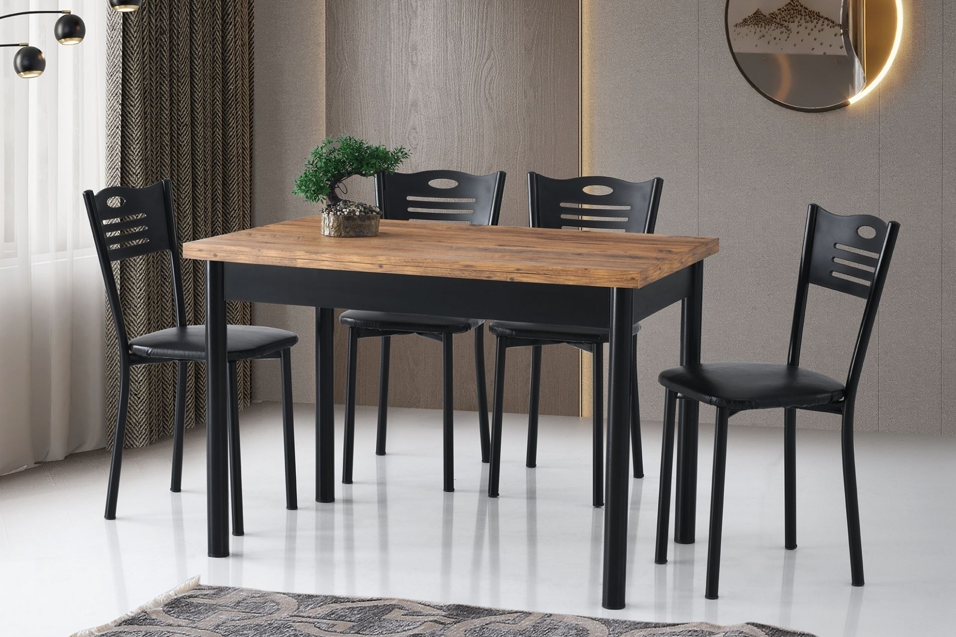 Smart Masa Ve Smart Sandalye Takımı- Atlantik Çam- 110X70 -1