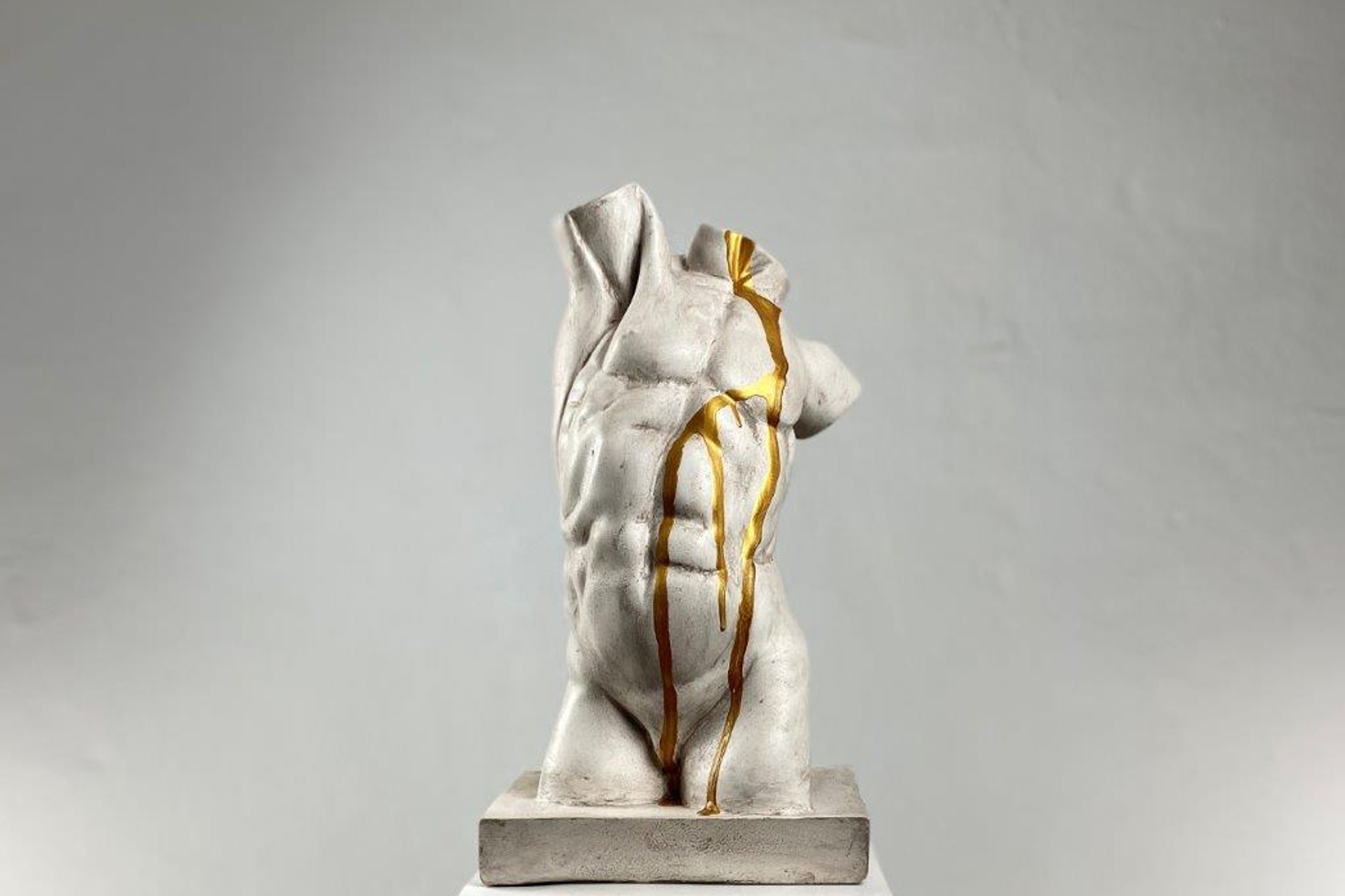 Tors Gold Raın Pop Art Dekoratif Roma Yunan Heykelleri -1
