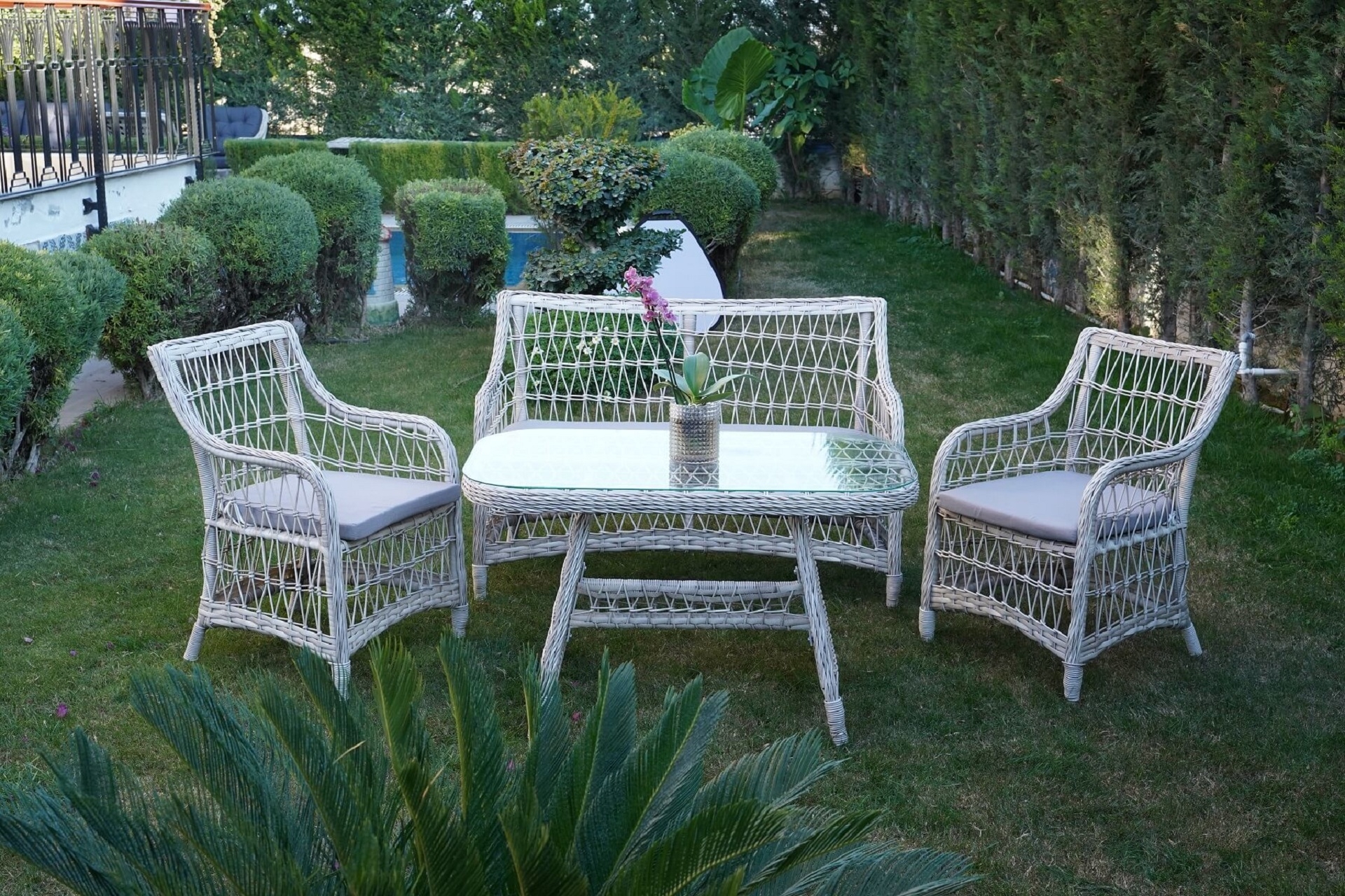 RUSTİK BAHÇE MASA SANDALYE TAKIMI