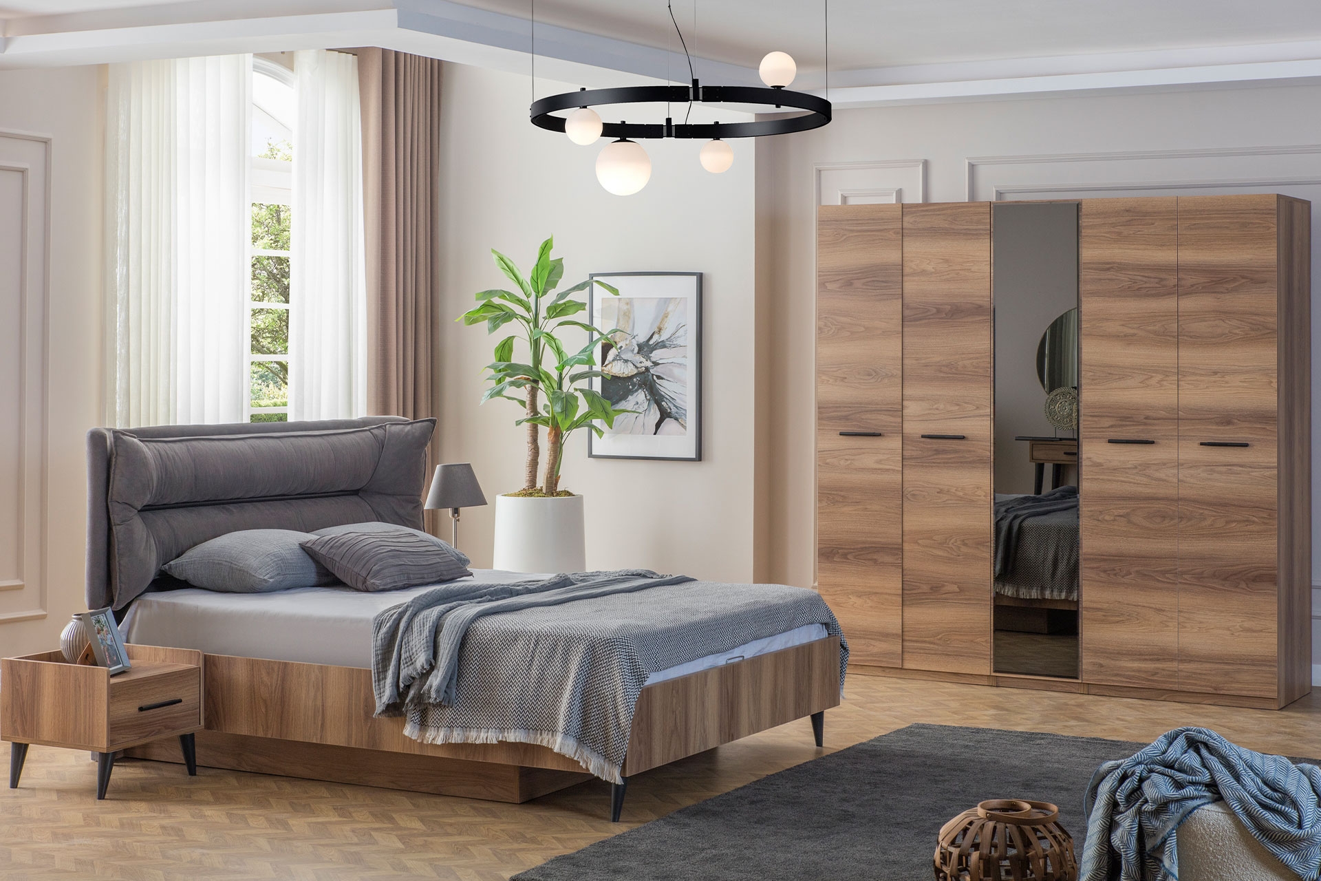 KRAFT 5 KAPAKLI YATAK ODASI TAKIMI FİYATI Vivense