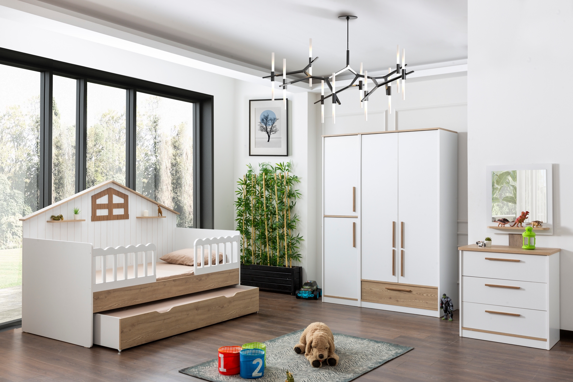 PLATO KÜÇÜK EV MONTESSORİ ÇOCUK ODASI TAKIMI, 2 KAPAKLI FİYATI - Vivense