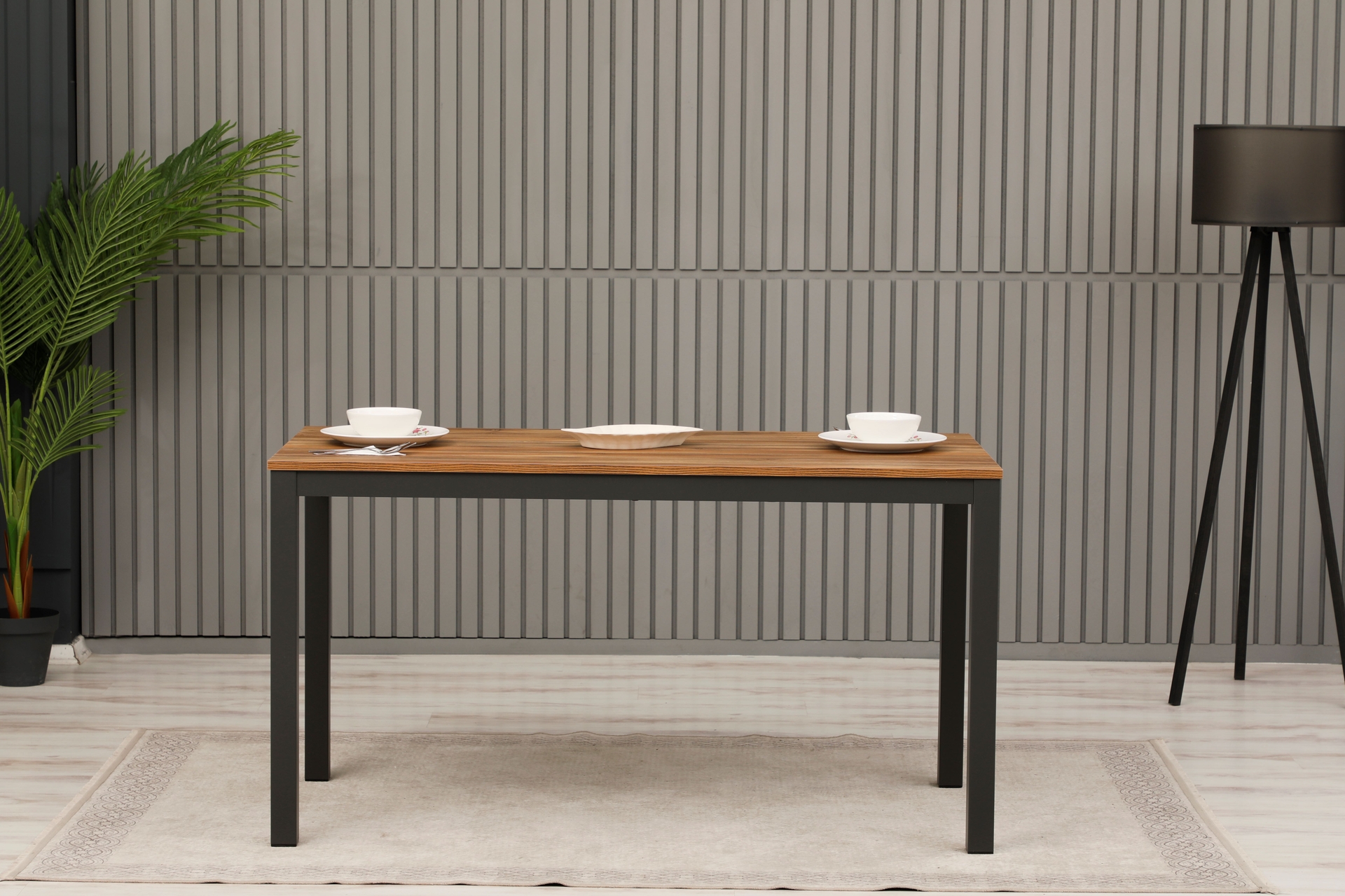 Arpelia Yemek Masası Antrasit Richmond- 140 Cm -1