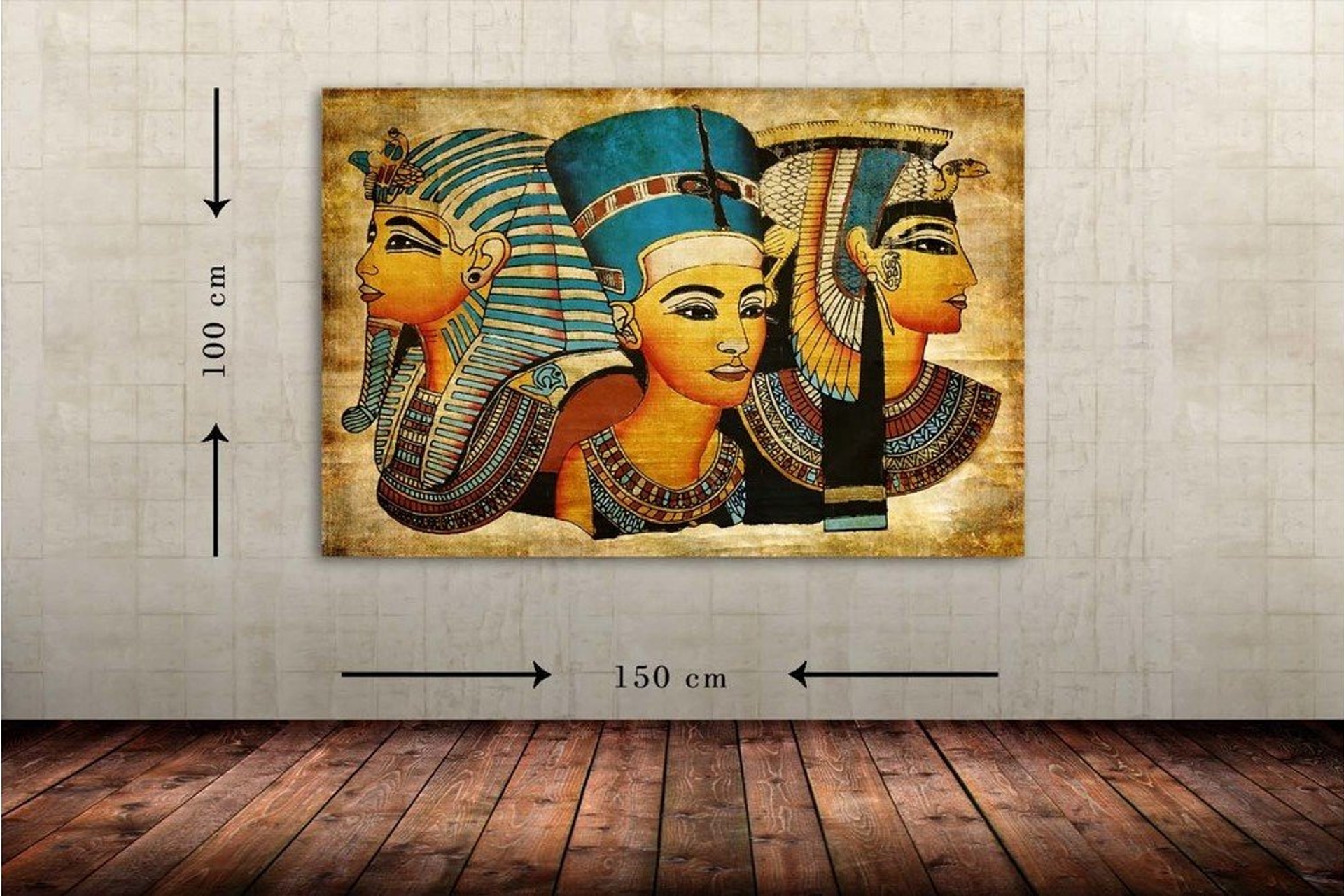 EGYPT 2 DEV BOYUT CANVAS TABLO 100X150 CM