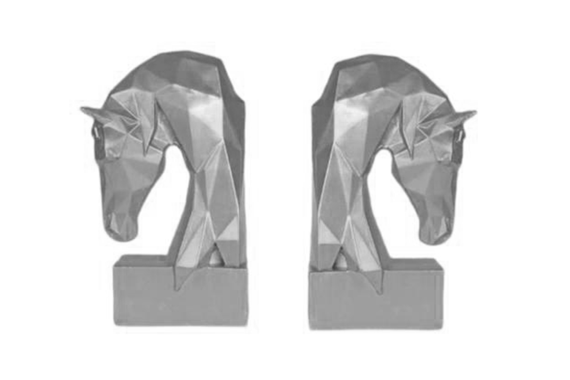 Kübik At Kitap Tutacağı- Silver -1