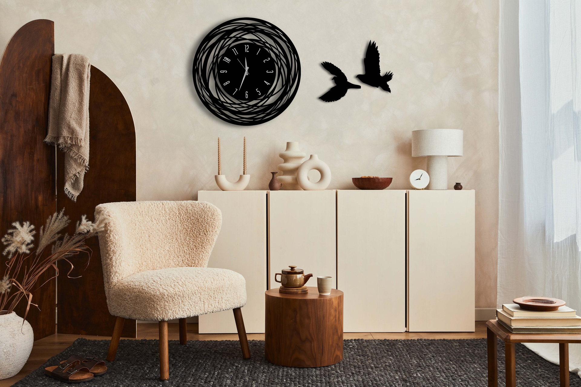 LUPOKRAFT DEKORATİF AYNALI KUŞLU DUVAR SAATİ, GÜMÜŞ, 50X50 FİYATI Vivense LUPOKRAFT DEKORATİF AYNALI KUŞLU DUVAR SAATİ, GÜMÜŞ, 50X50 FİYATI Vivense