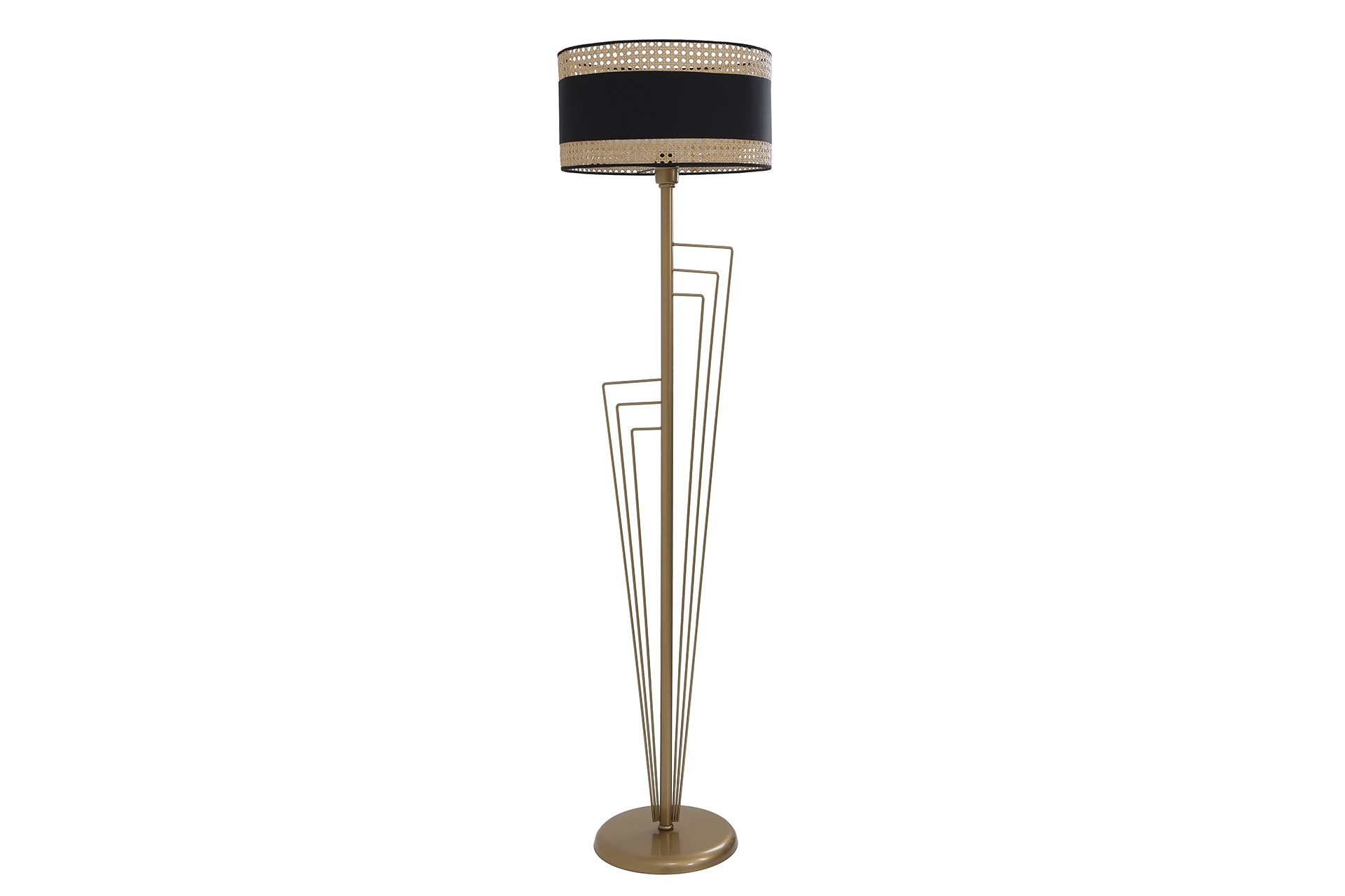 Lumexx Kelebek Silindir 03 Rattan Abajurlu Lambader- Eskitme - 1