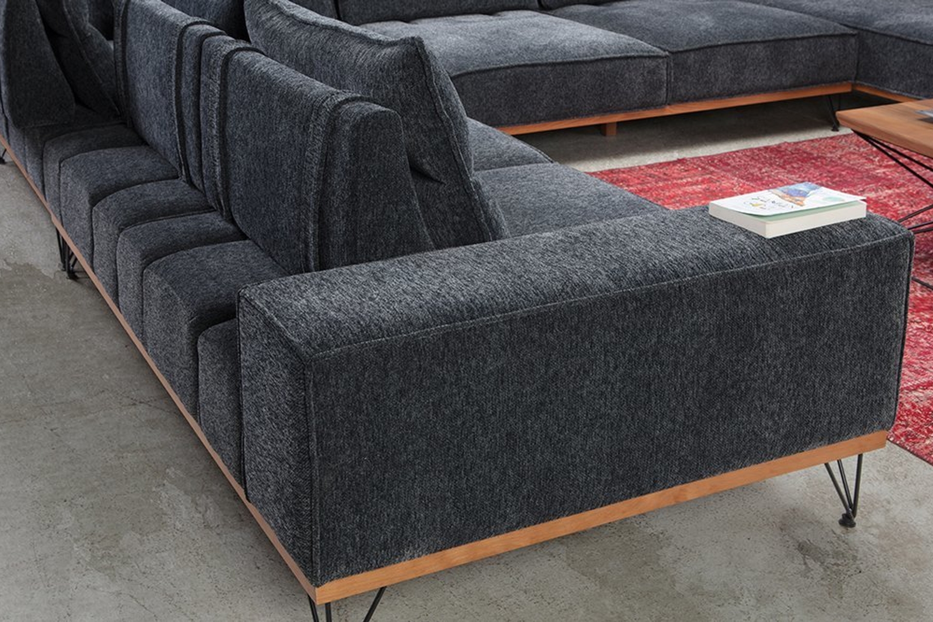 SOFT U KÖŞE KOLTUK, GRİ, SAĞ KÖŞE