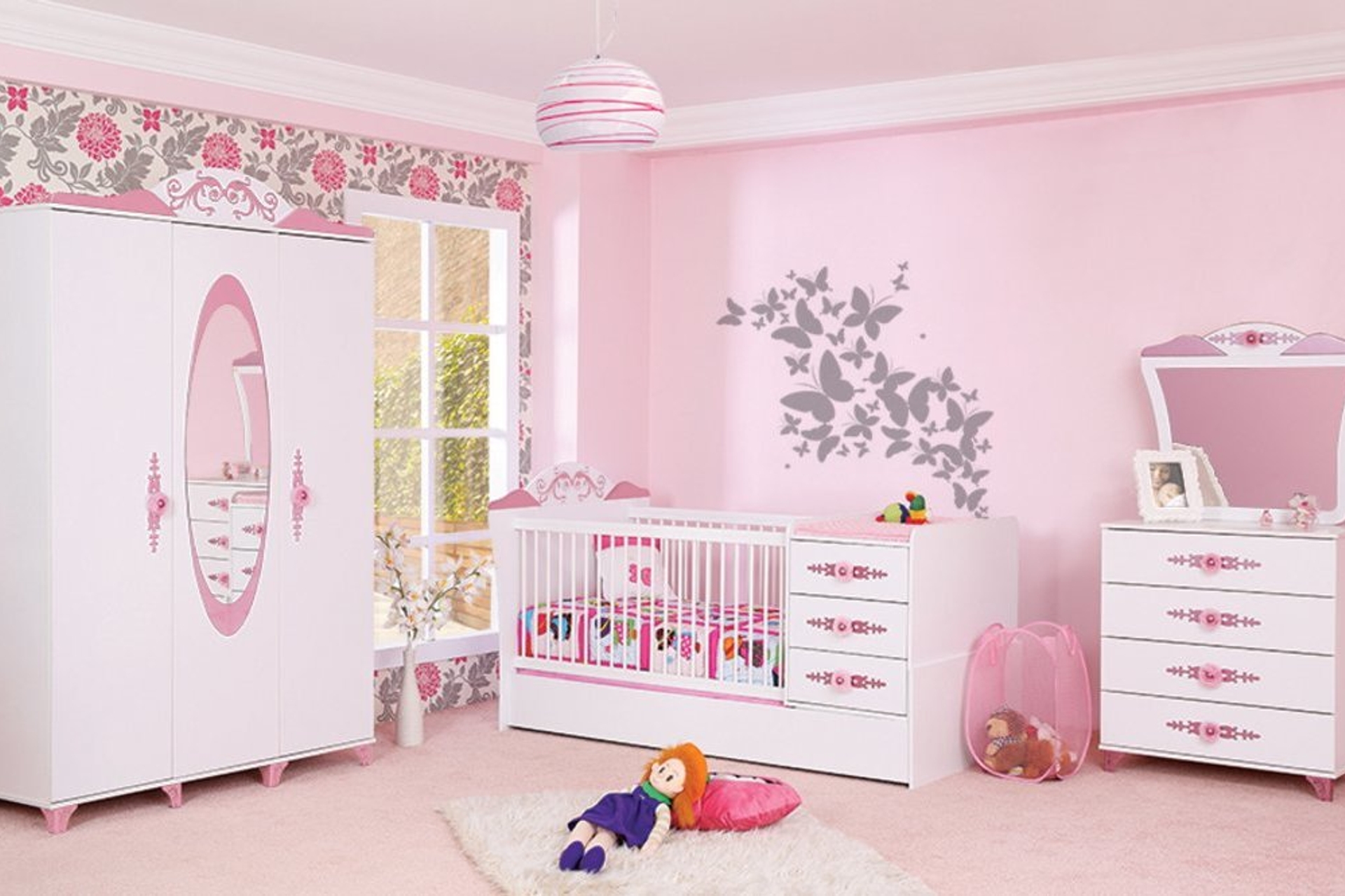 PRENSES BEBEK ODASI TAKIMI PİNK FİYATI Vivense