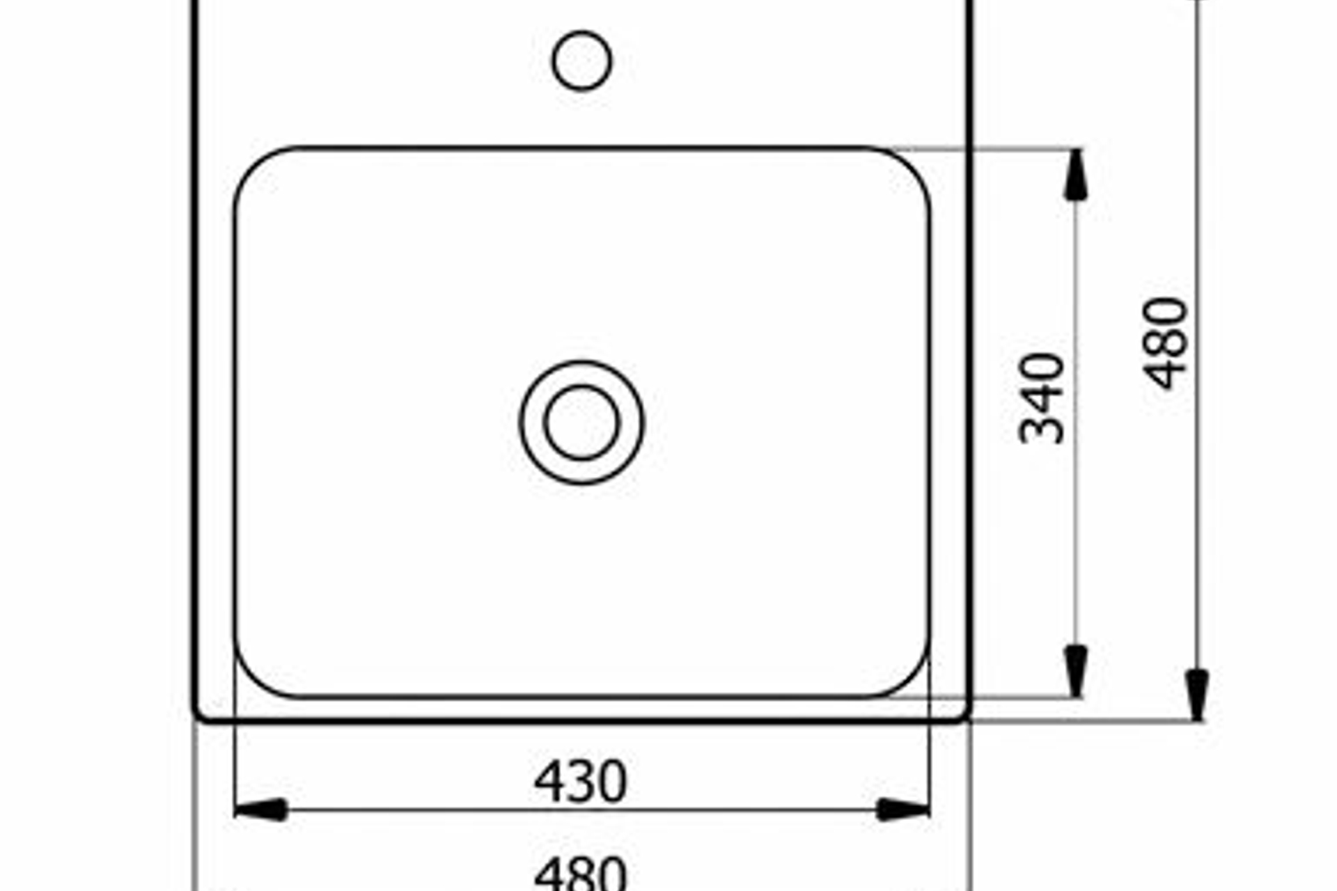 Support Carré Pour Lavabo – 48x48 Cm, Simple Et Solide