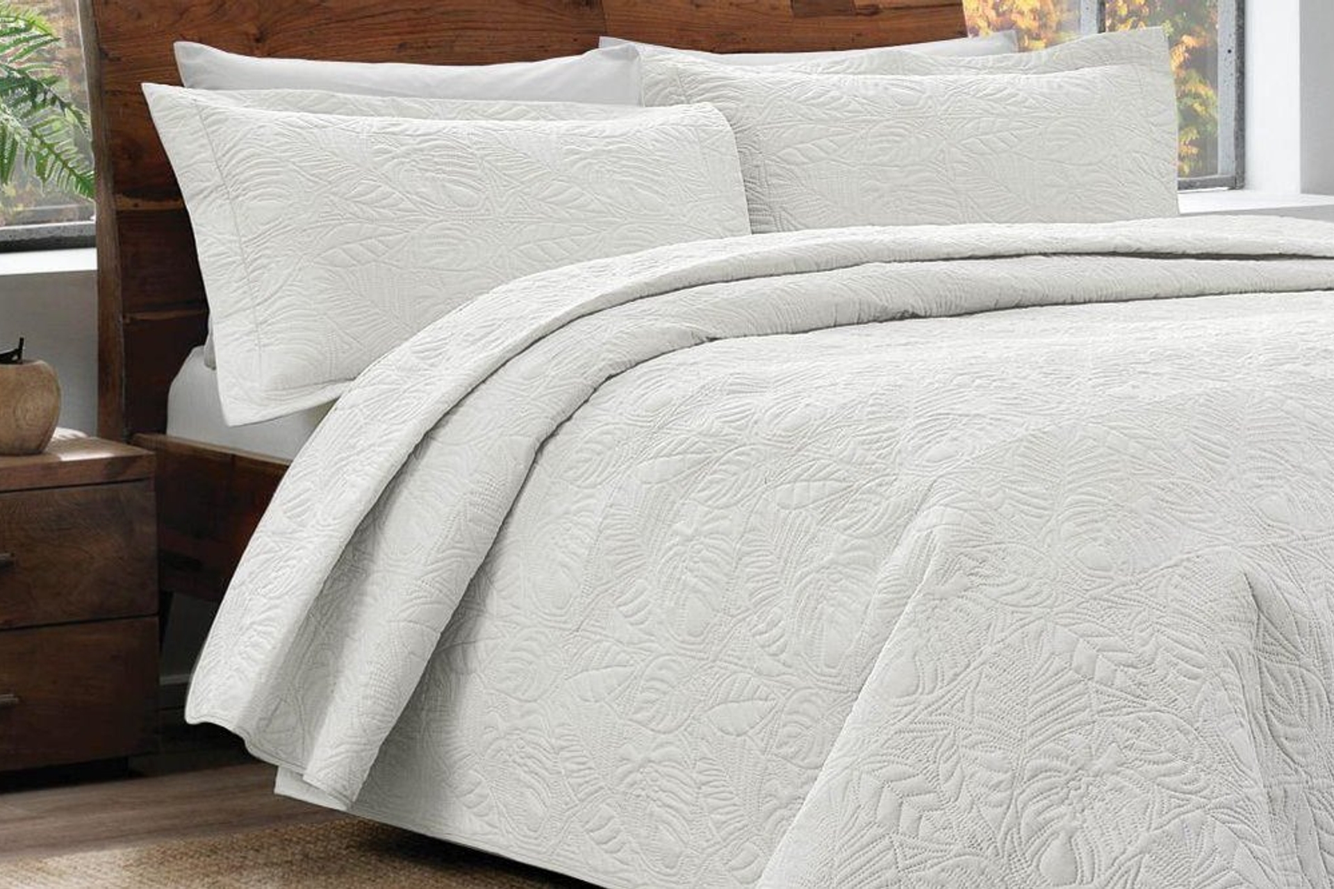 Tac Amazon Yatak Ortusu Takimi Cift Kisilik Ekru Fiyati Vivense