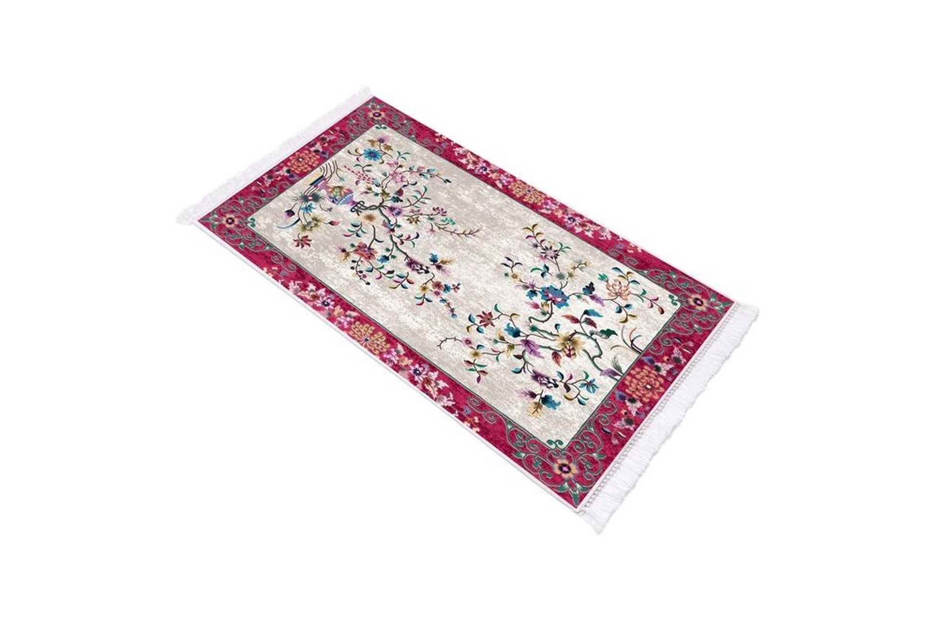 DEKOREKO İNCİ HALI DİJİTAL SAÇAKLI 2021 (80X150 CM) FİYATI Vivense