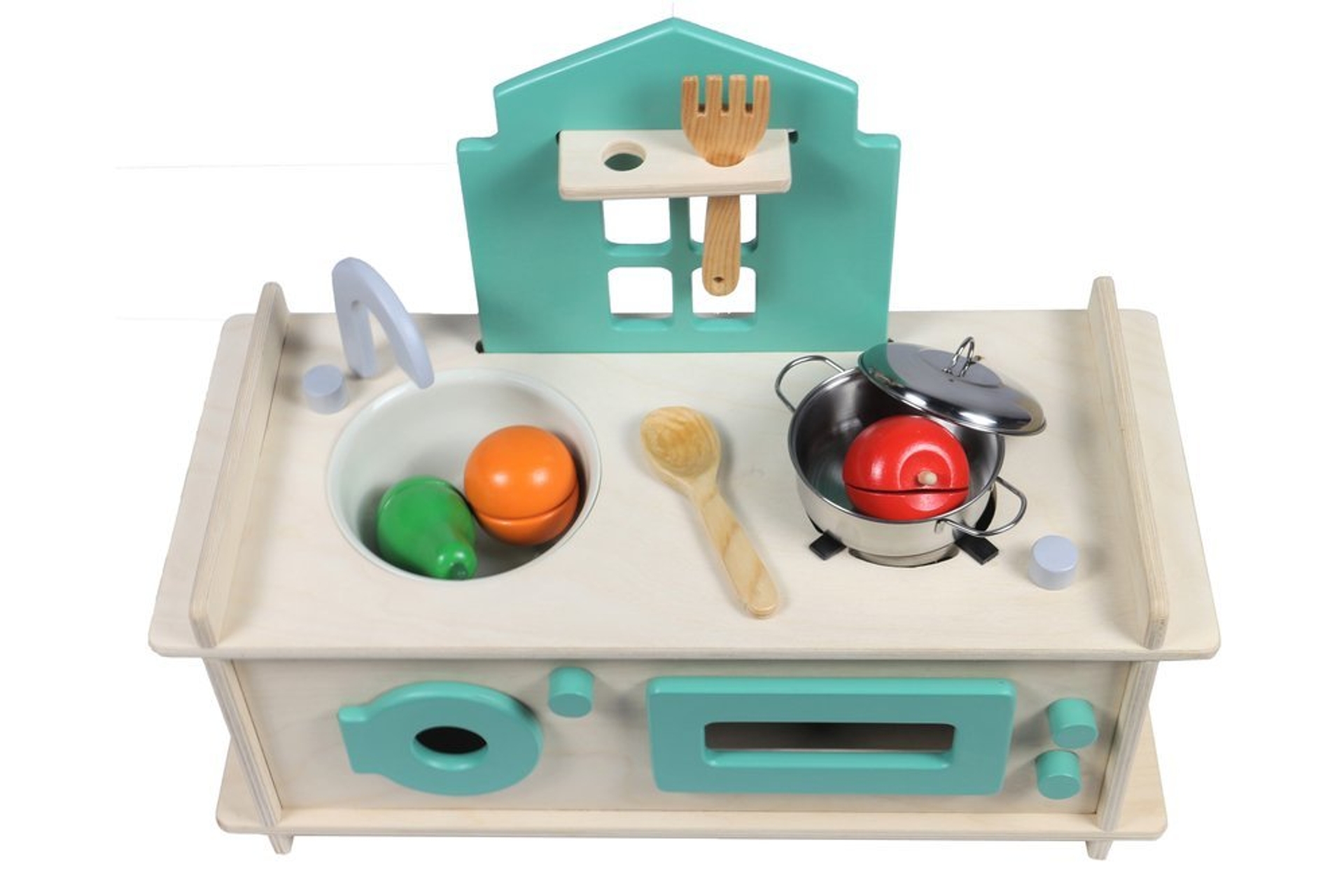 edu dizayn ahsap roof oyuncak mutfak montessori fiyati vivense