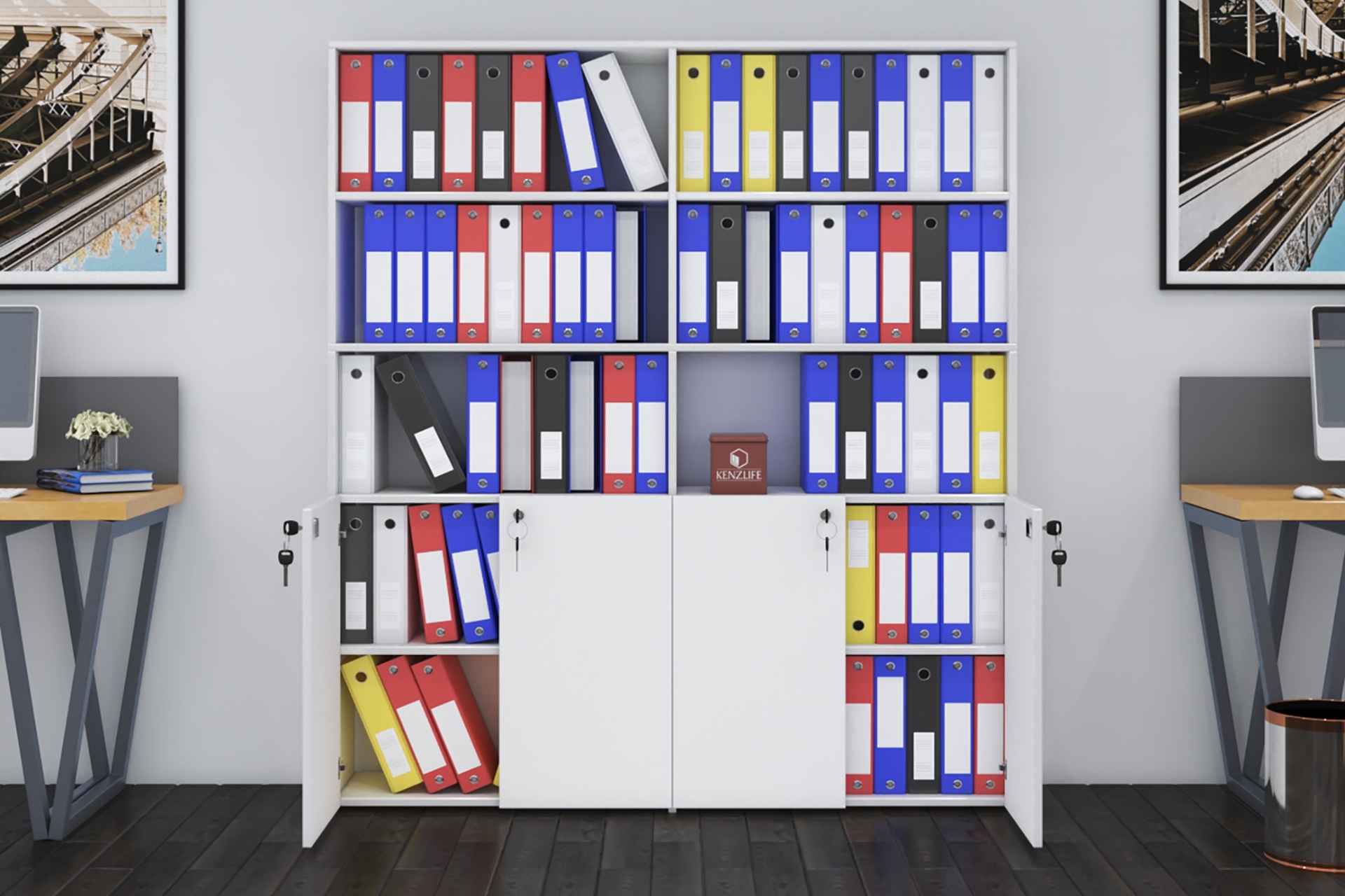 Muhteşem Klasör Dolapları modeli dekorasyonu