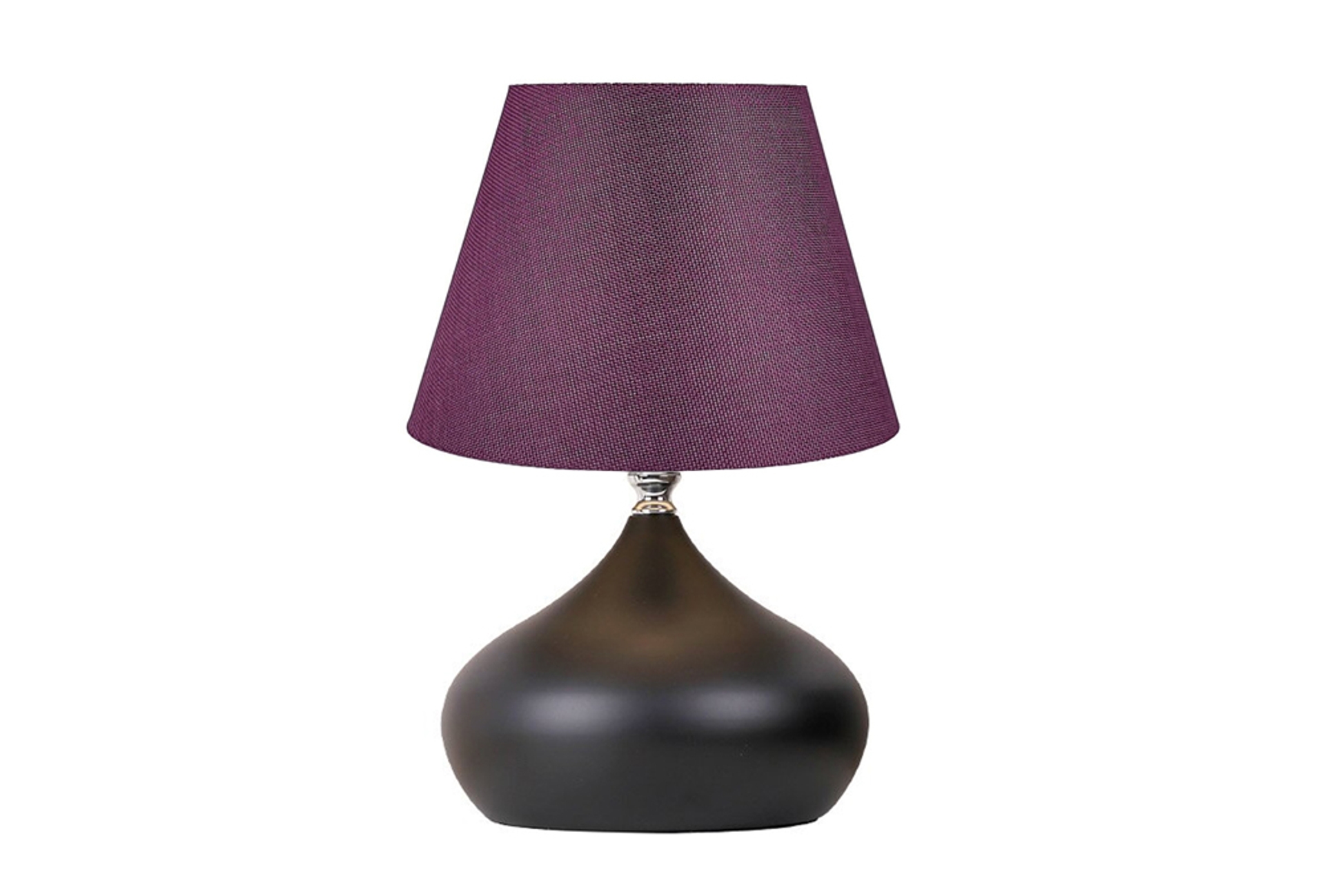 Evlight Lina Masa Lambası- Mor Şapka- Tekli Metal Abajur -1