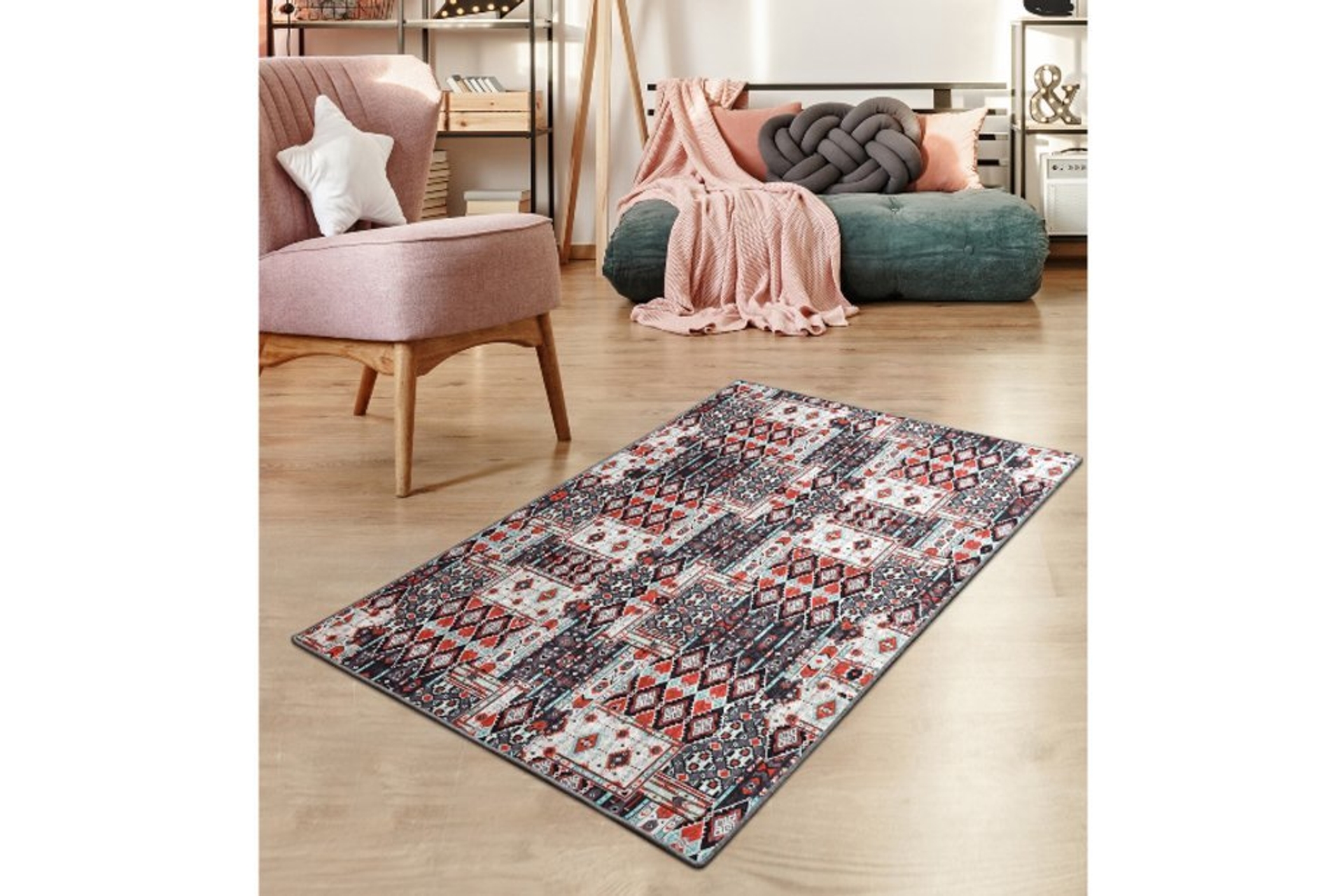 Chilai Home Jasmin Gri Djt Dekoratif Halı 140X190 -1