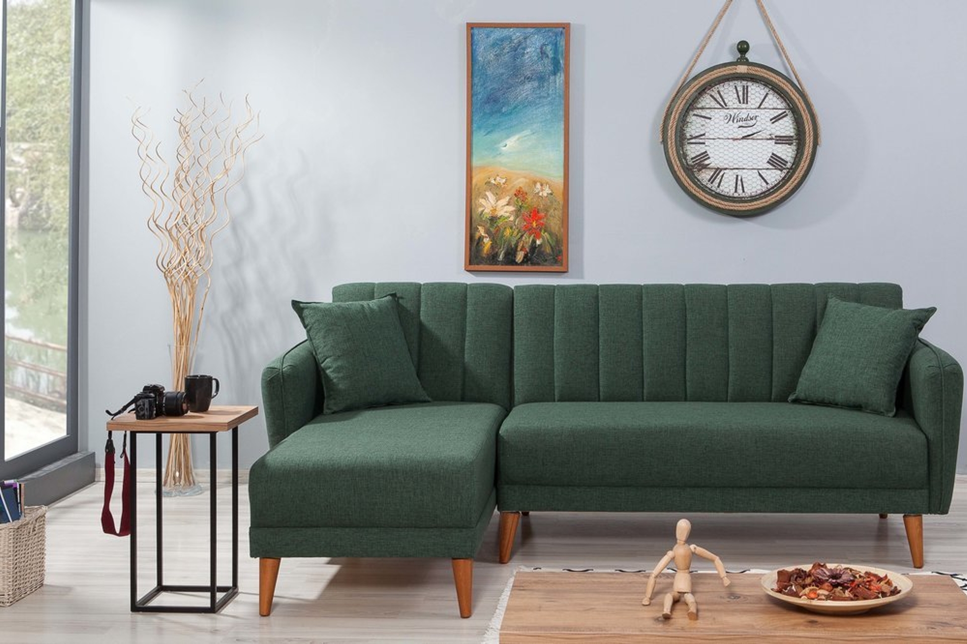 AQUA SAĞ KÖŞE KOLTUK YEŞİL