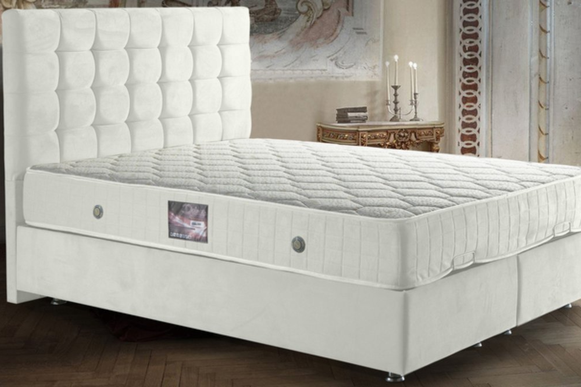 duke beyaz baza baslik yatak seti 120x200 fiyati vivense