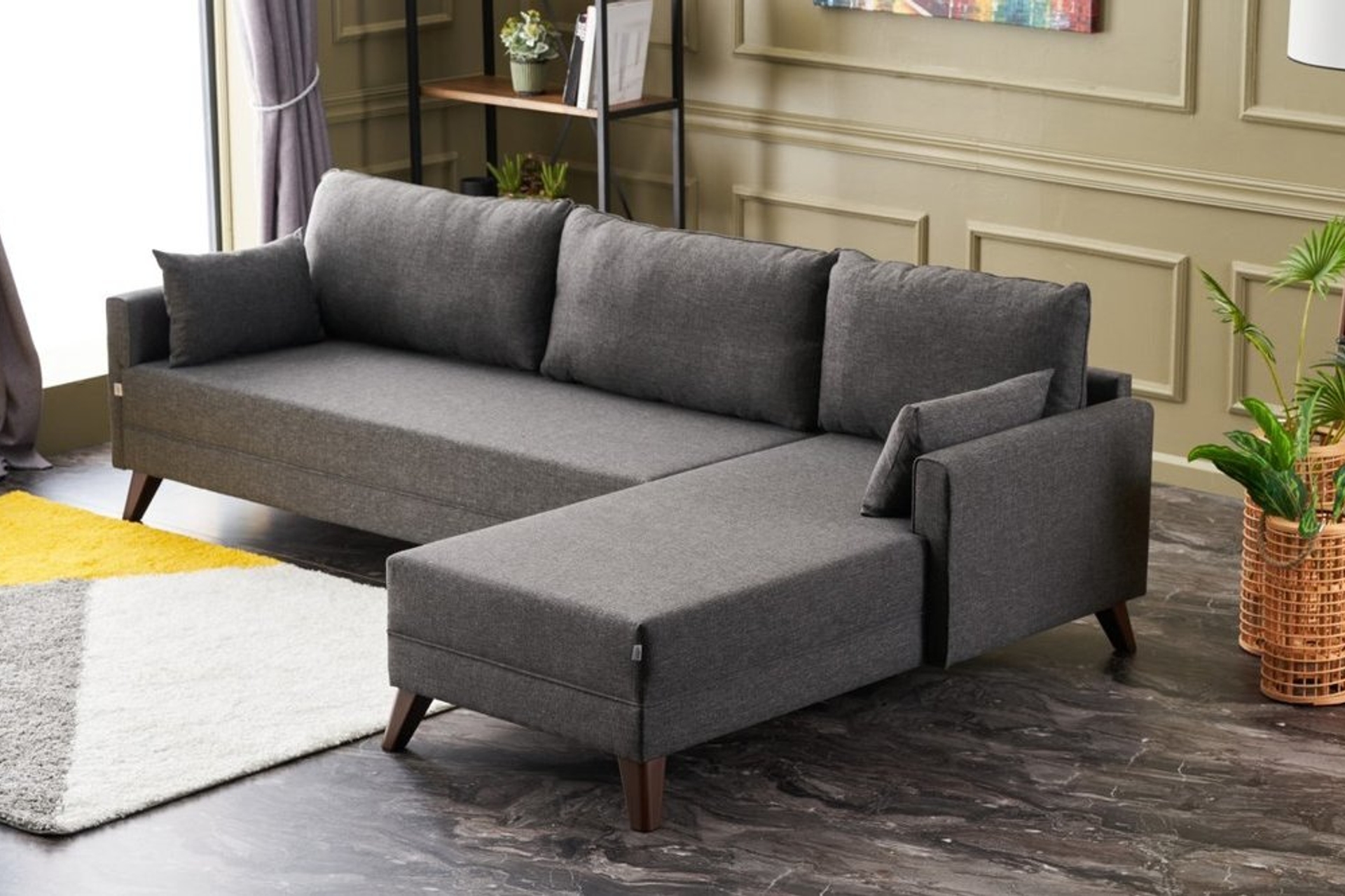 Bella Soft Hoekbank Rechts, Antraciet