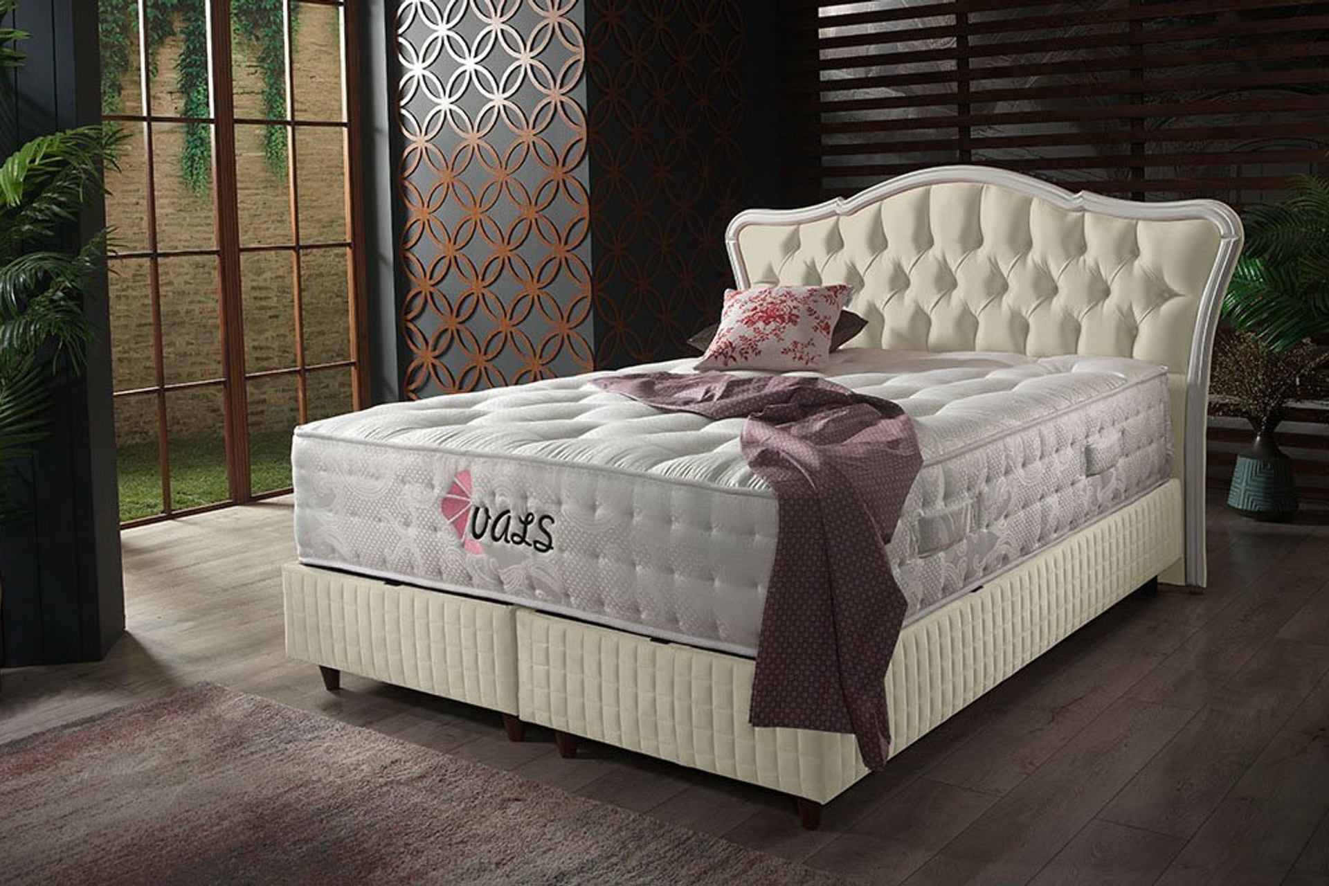 reina krem vals baza baslik yatak set 180x200 fiyati vivense