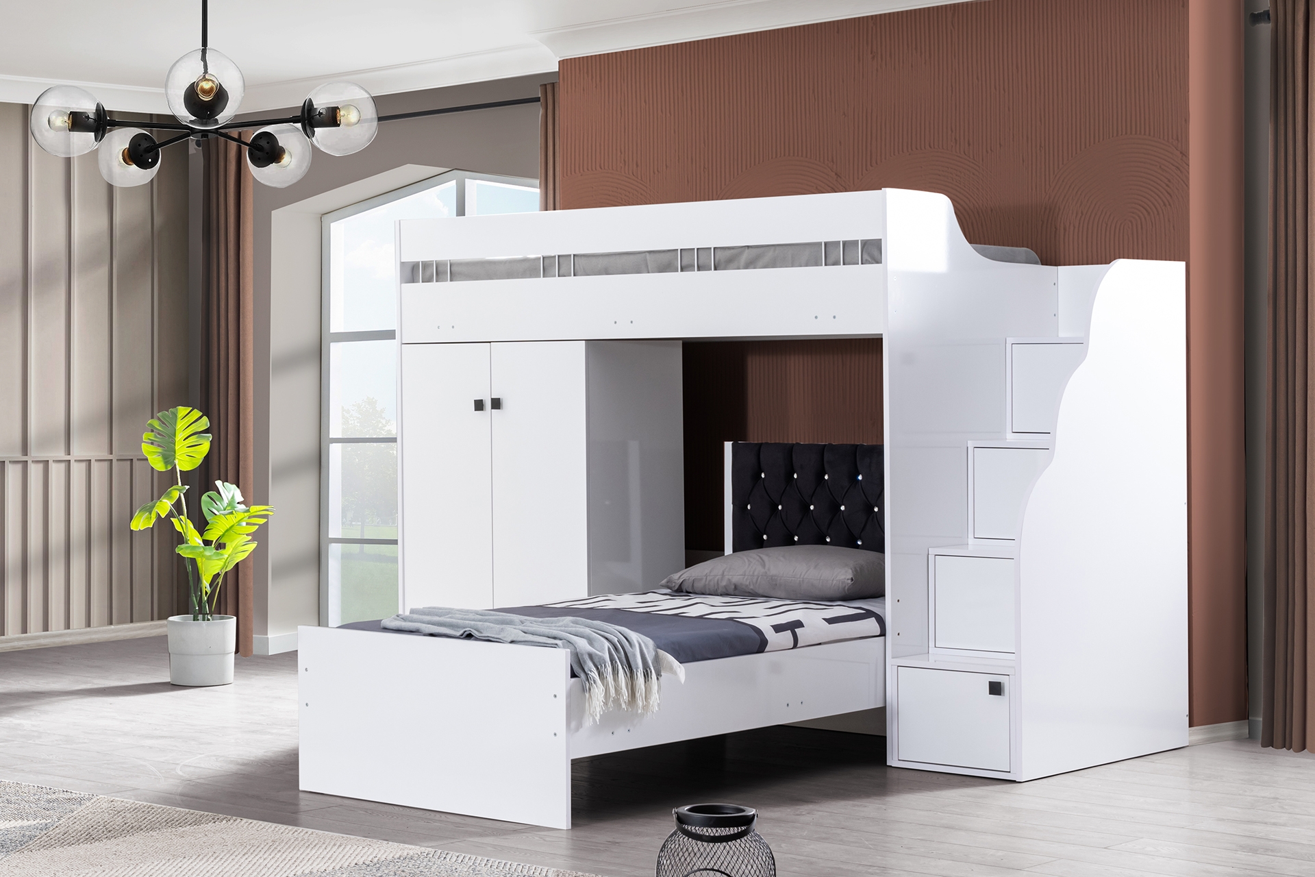 White Dolaplı Ranza- Beyaz- 90X195 -1