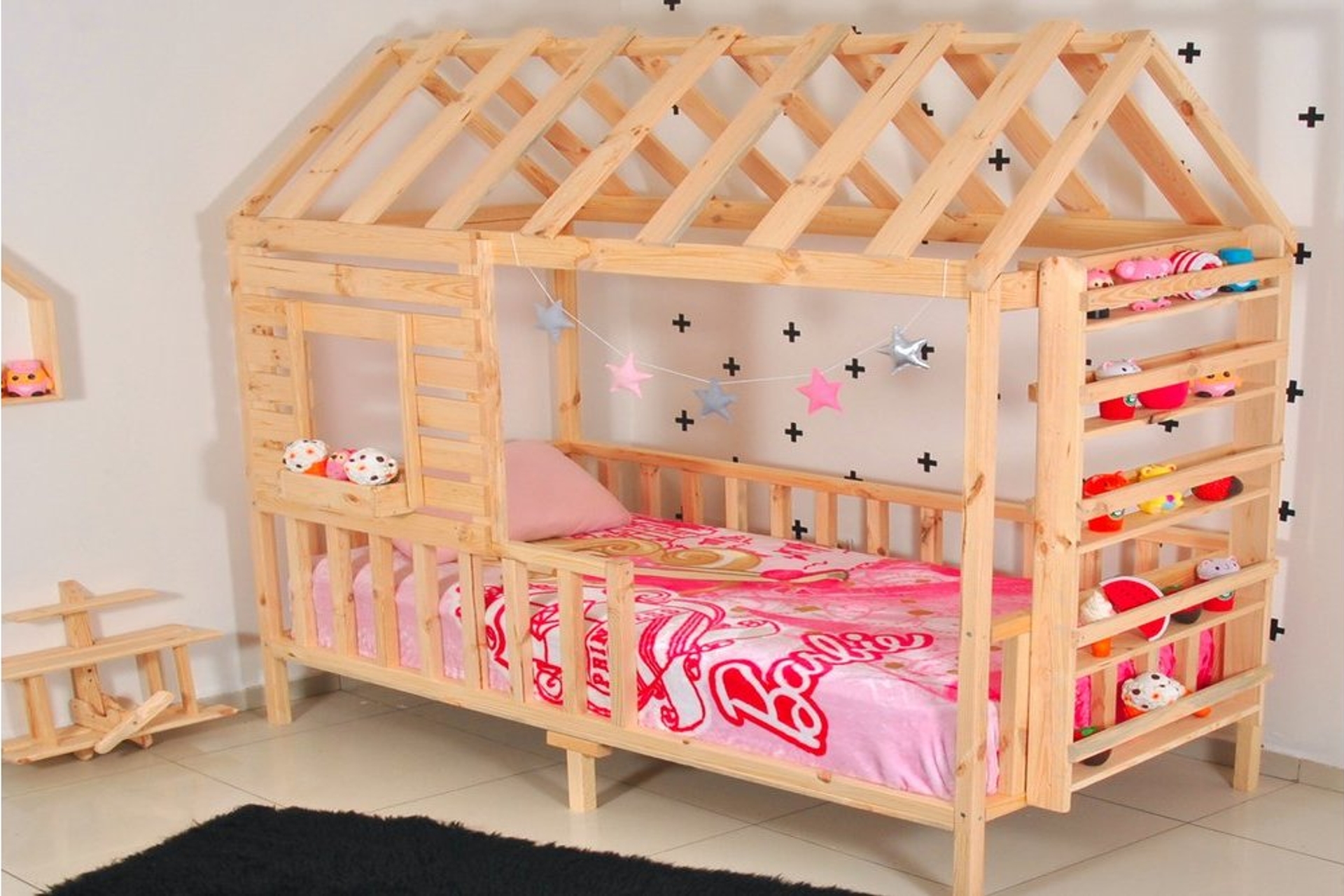 montessori yatak cocuk yatak raf catili dogal cam menekse fiyati vivense