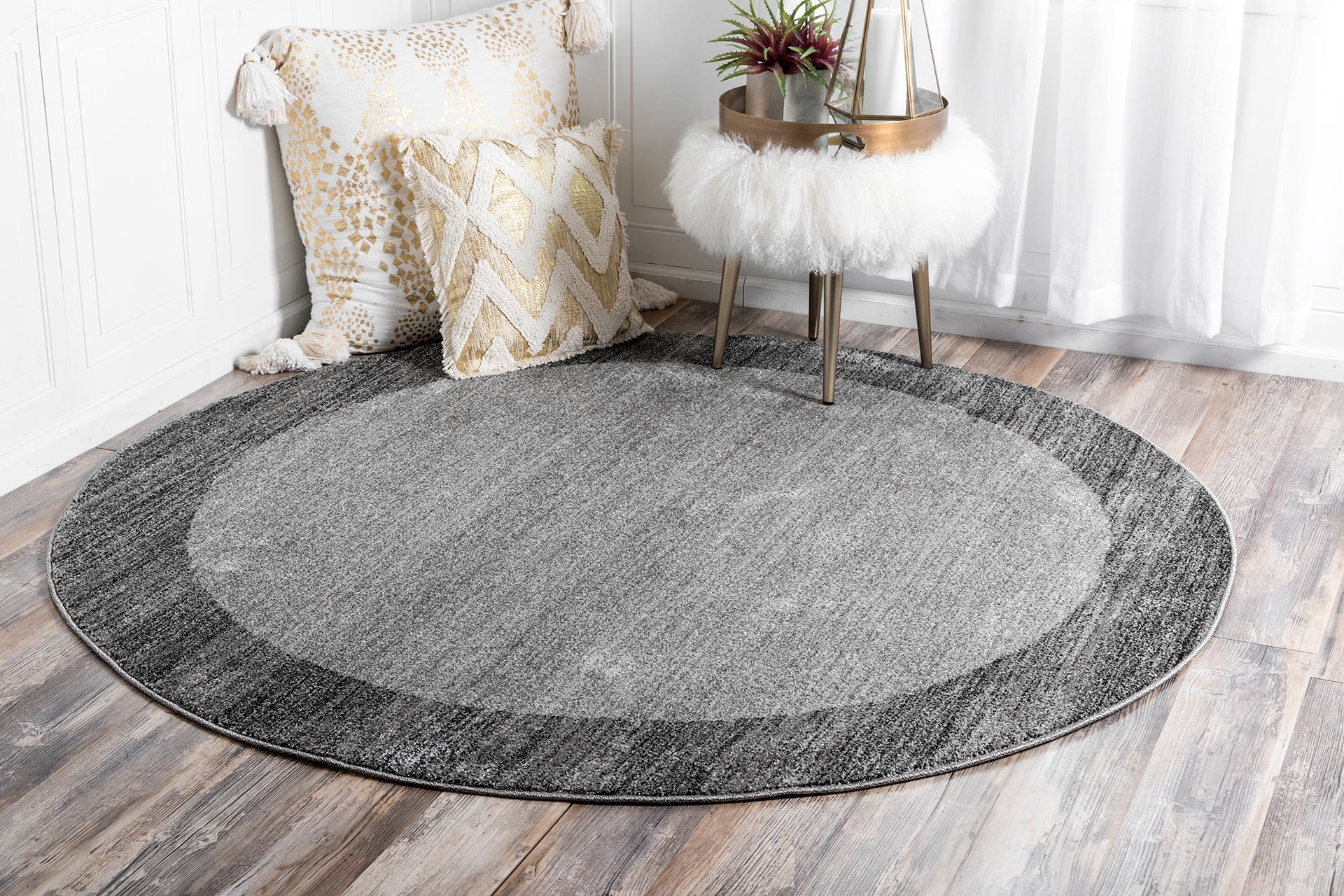 Tria Koleksiyonu Dokuma Makine Halısı Ta1007- 120X120 Yuvarlak -1
