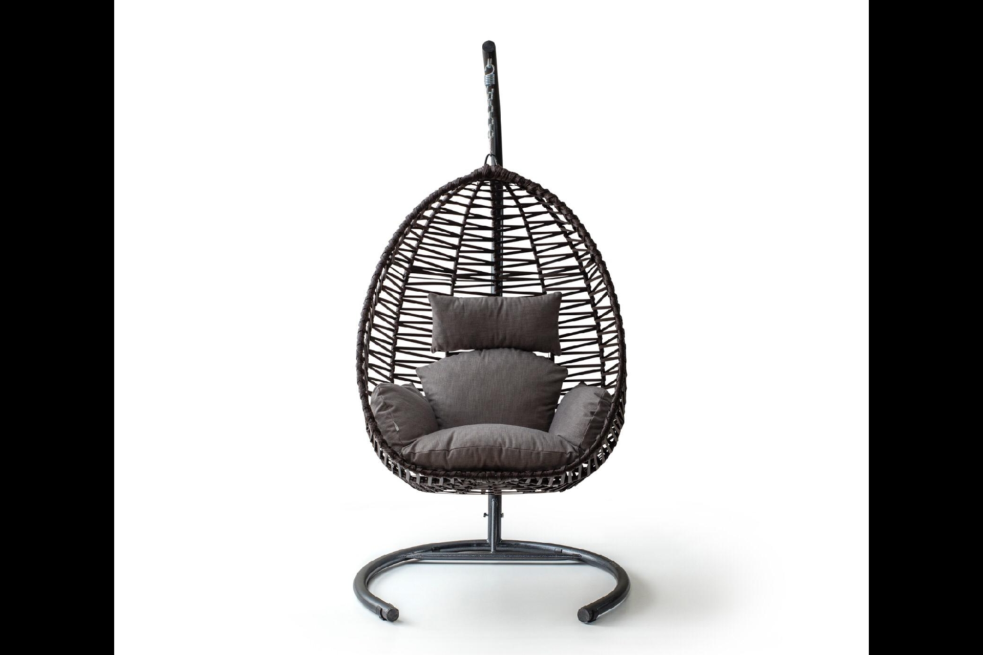 CLAS SWİNG SALINCAK, KAHVE RATTAN GRİ KUMAŞ 