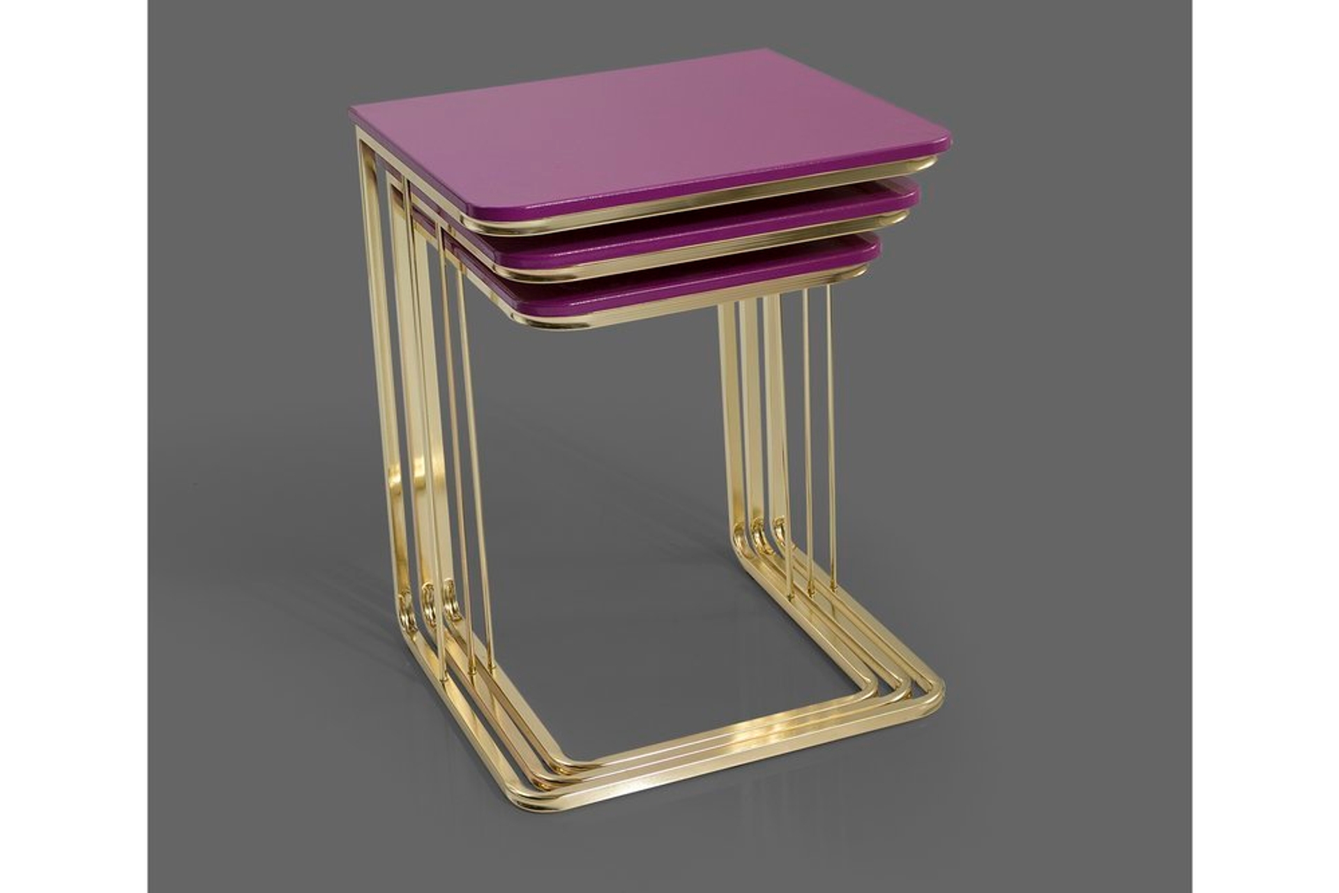 Veys Cora Zettafelset , 3-delig, Fuchsia