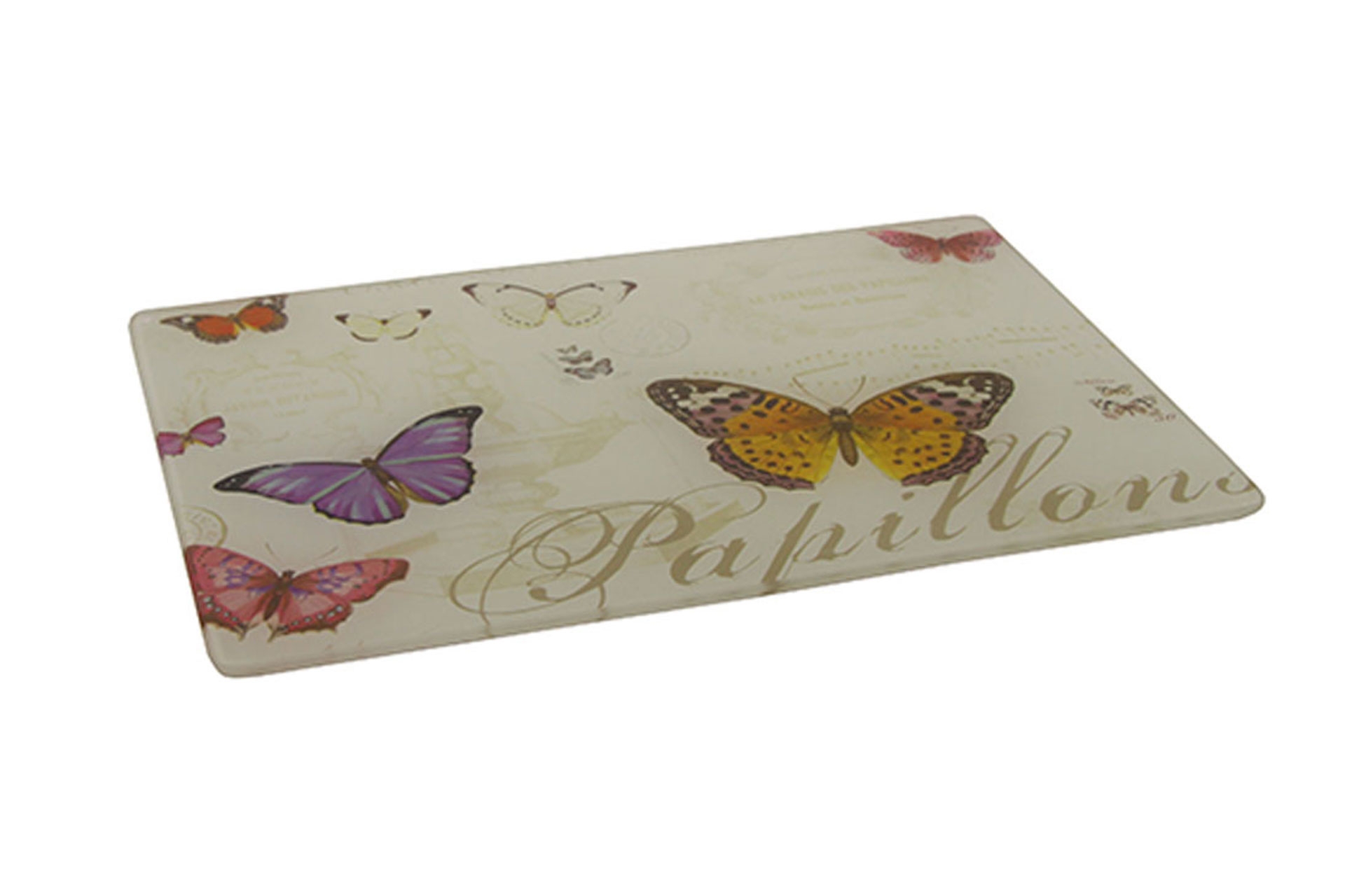 FİDEX HOME BUTTERFLY KIRILMAZ KESME TAHTASI, CAM, 30X20