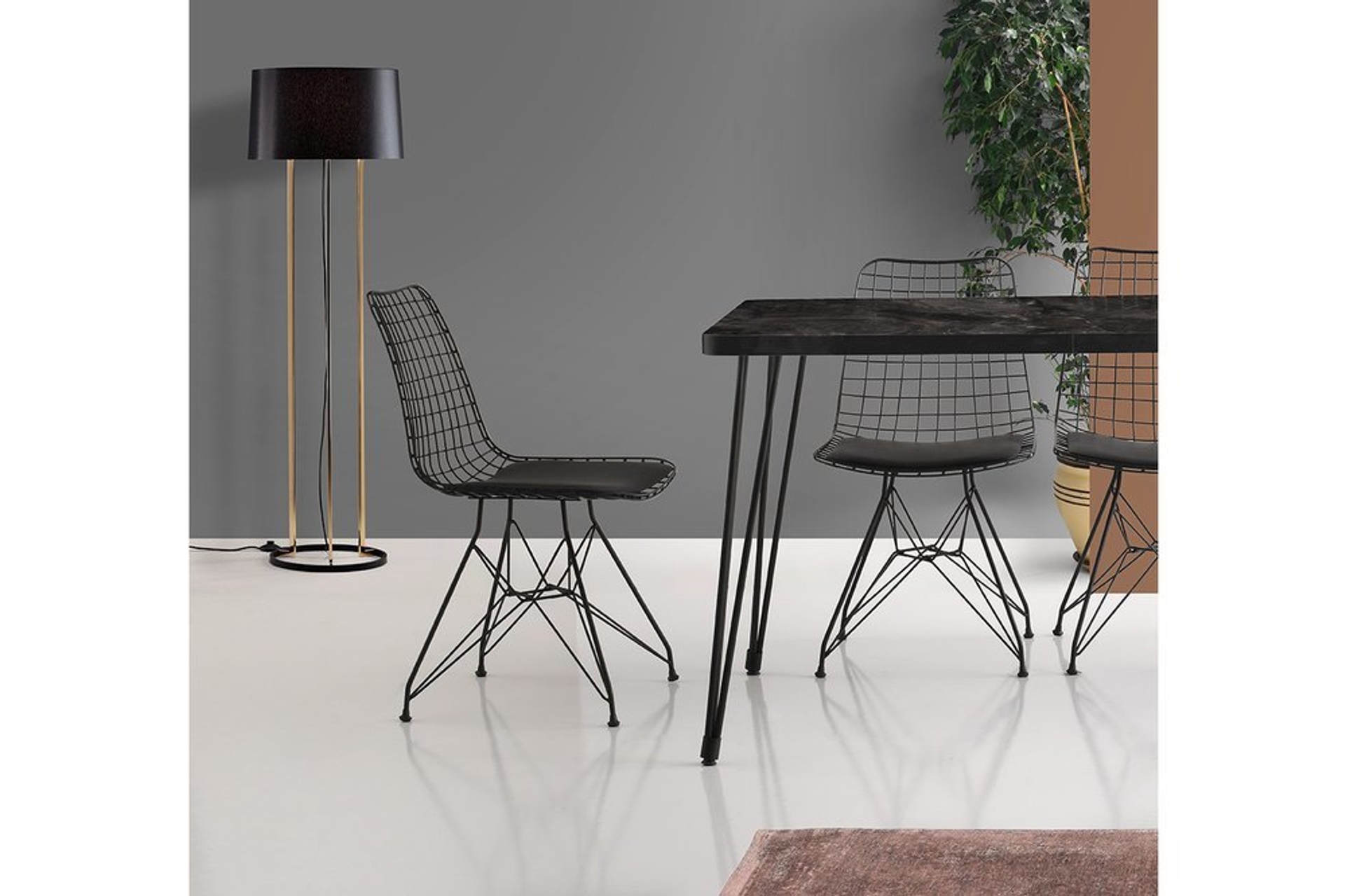 LANSE MASA + 4 AD SN00236SYH TEL SANDALYE FİYATI Vivense