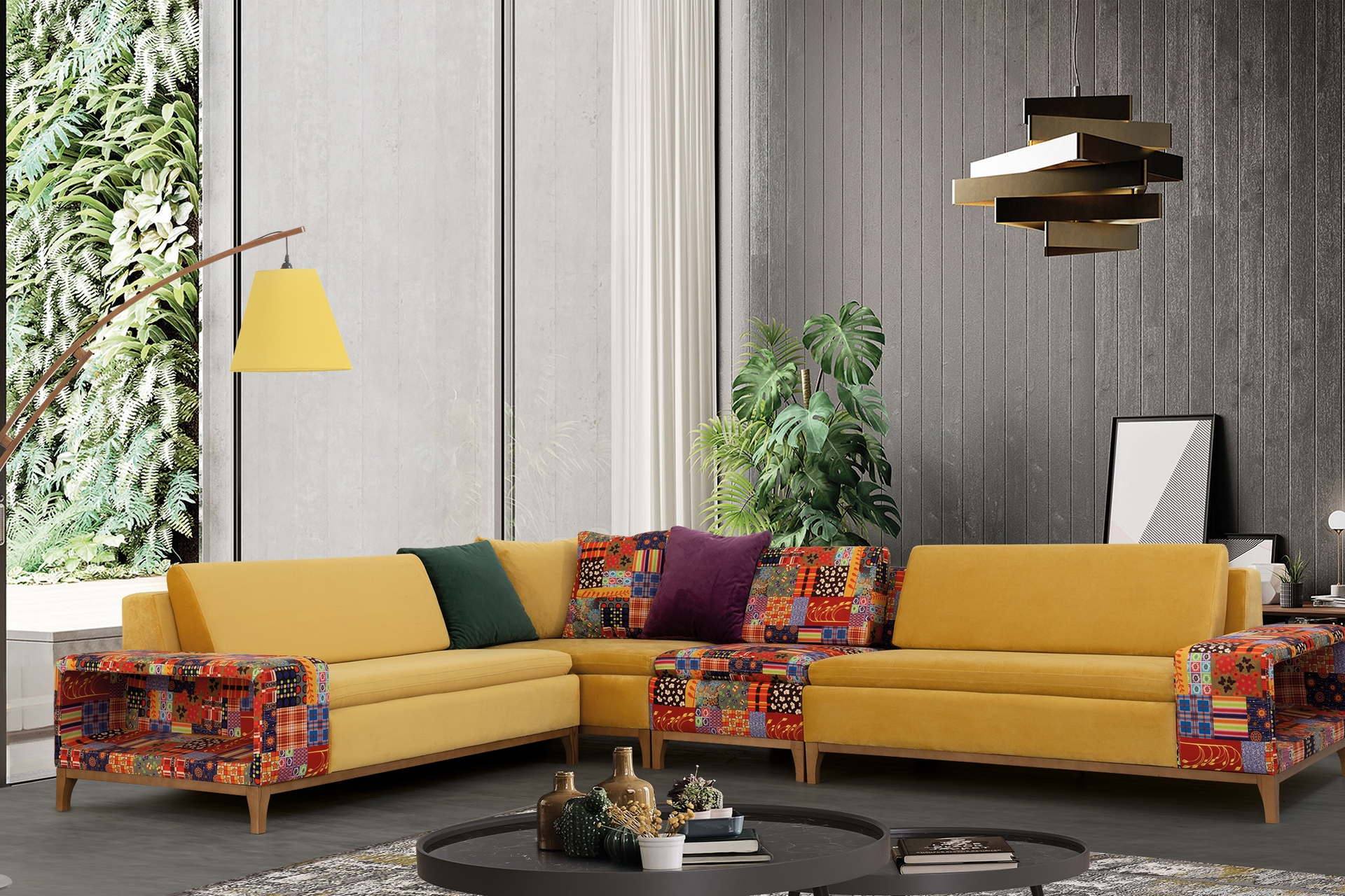 STYLE KÖŞE KOLTUK, SARI, SAĞ KÖŞE FİYATI - Vivense