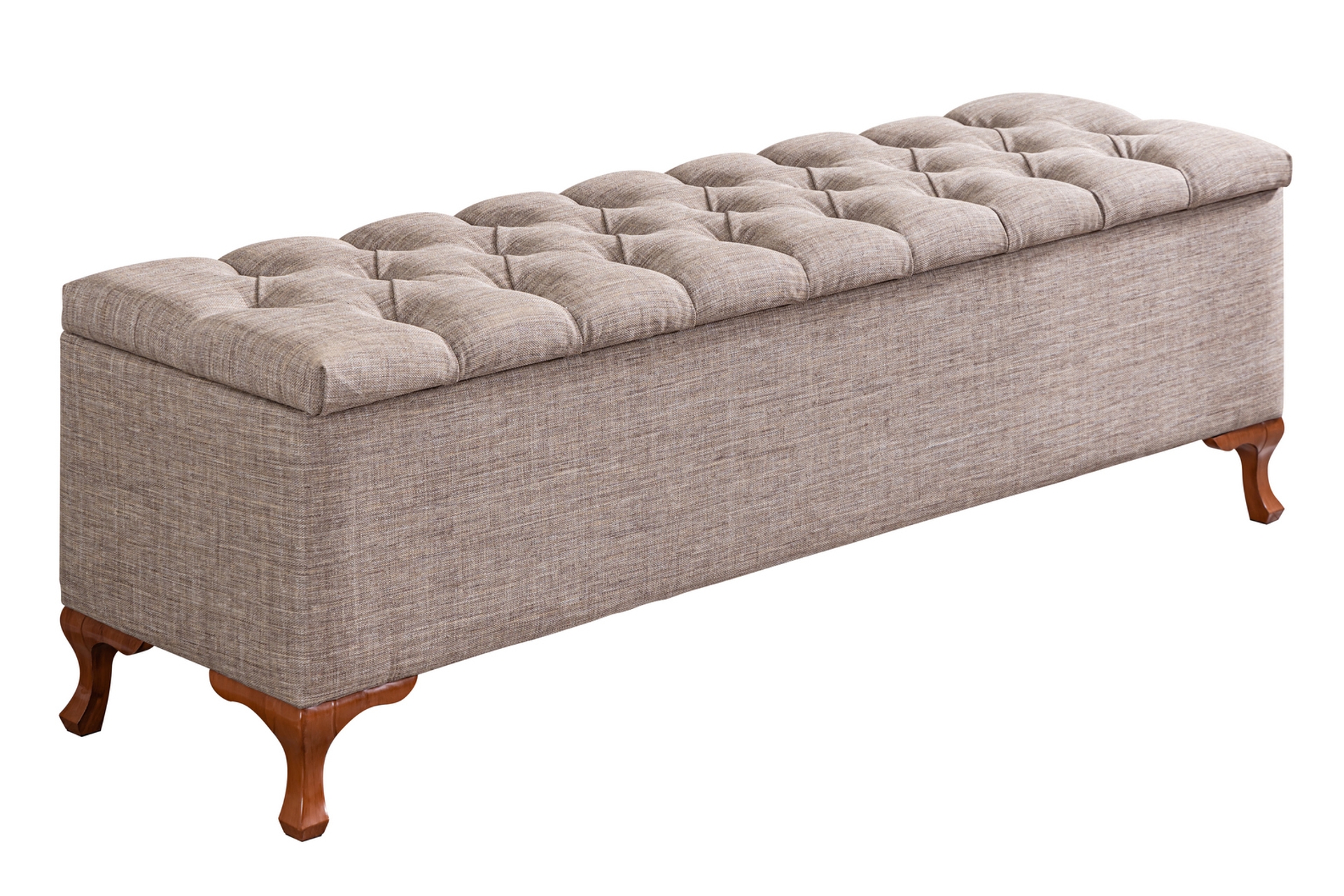 Luna Bench- Keten Bej- 140 Cm -1