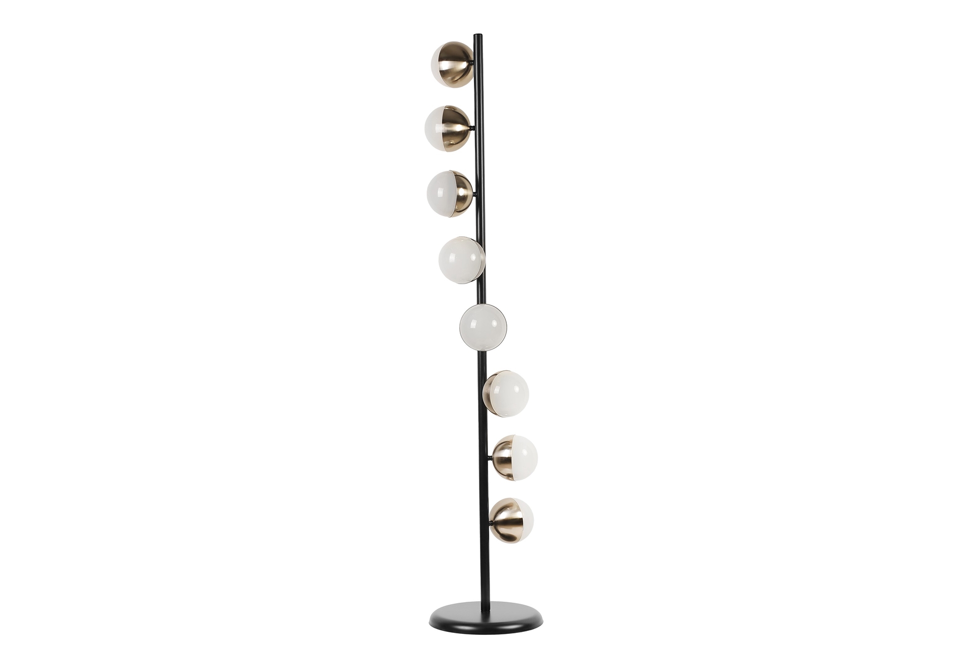 Lucas Sekizli Led Lambader- Mat Krom Siyah - 1