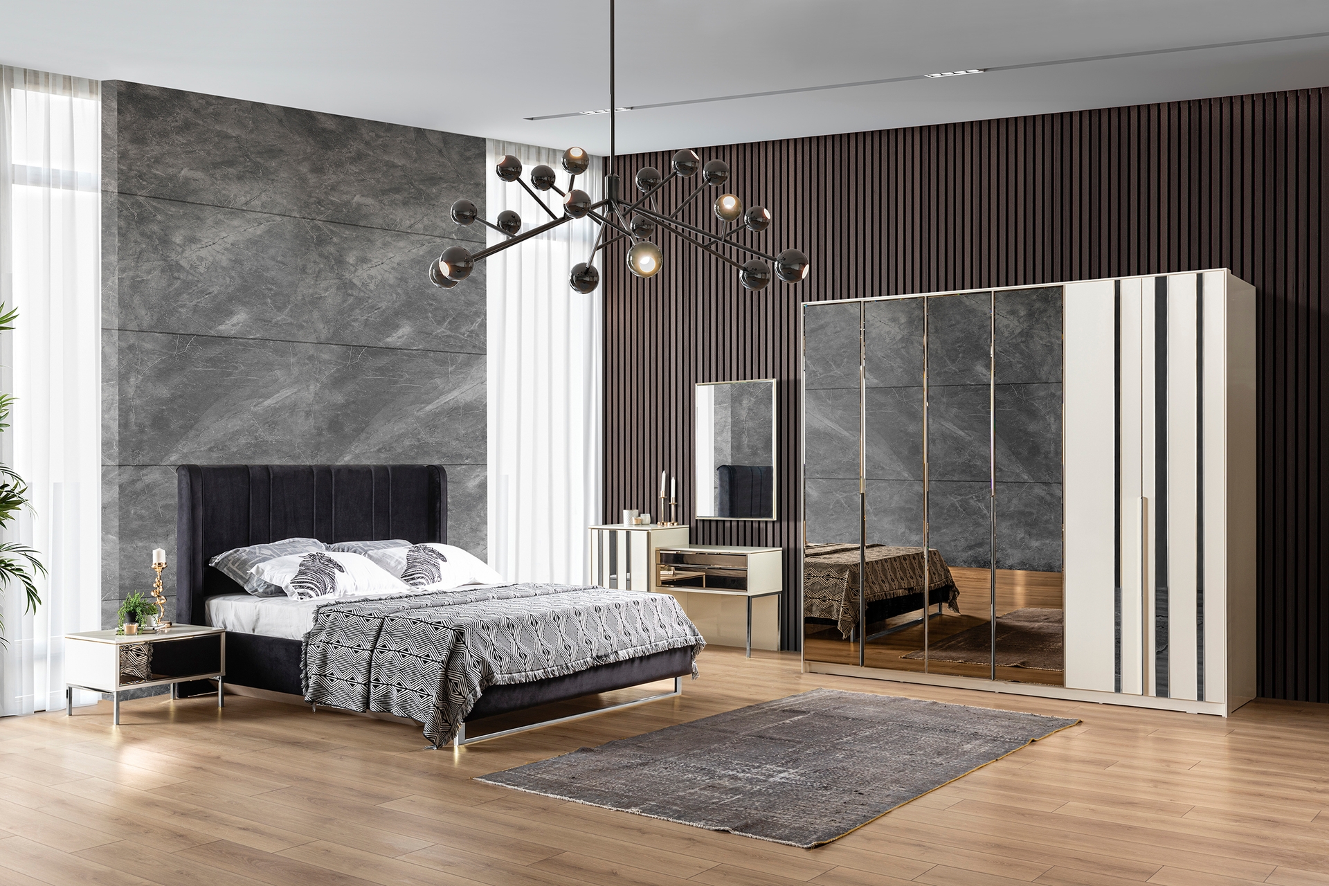 VENÜS YATAK ODASI TAKIMI,6 KAPAKLI FİYATI - Vivense