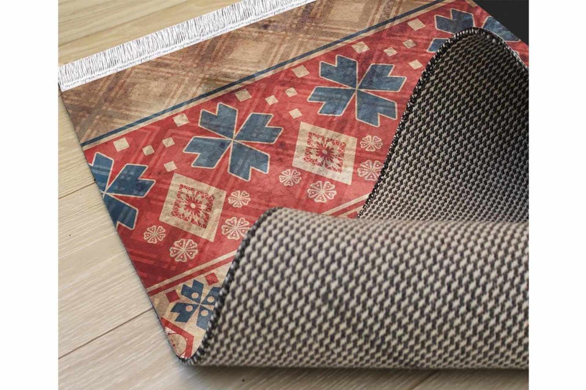 kilim motifli dekoratif modern sonil hali 120x170 fiyati vivense