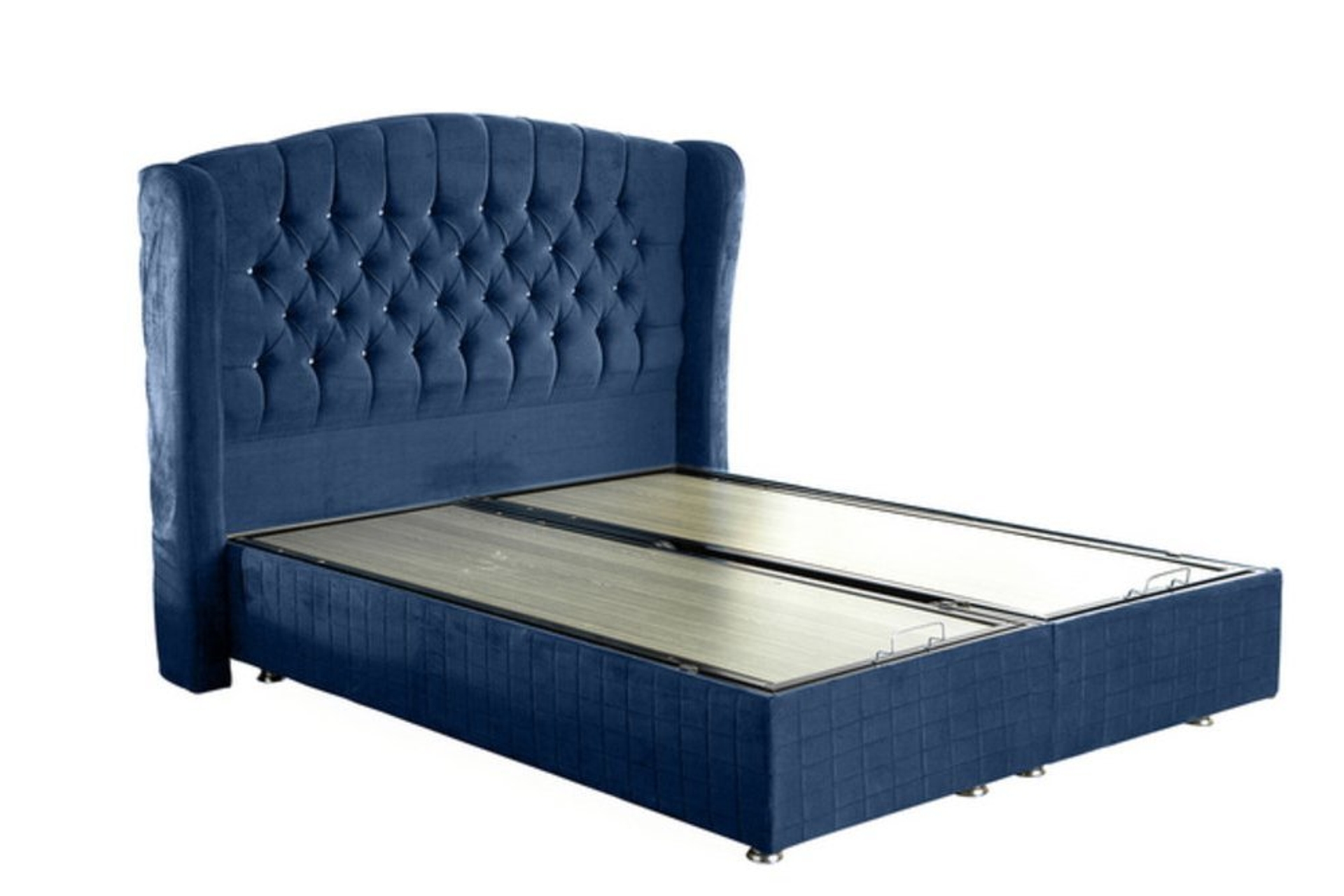 SULTAN MAVİ 160X200 CM BAZA BAŞLIK YATAK SETİ FİYATI Vivense