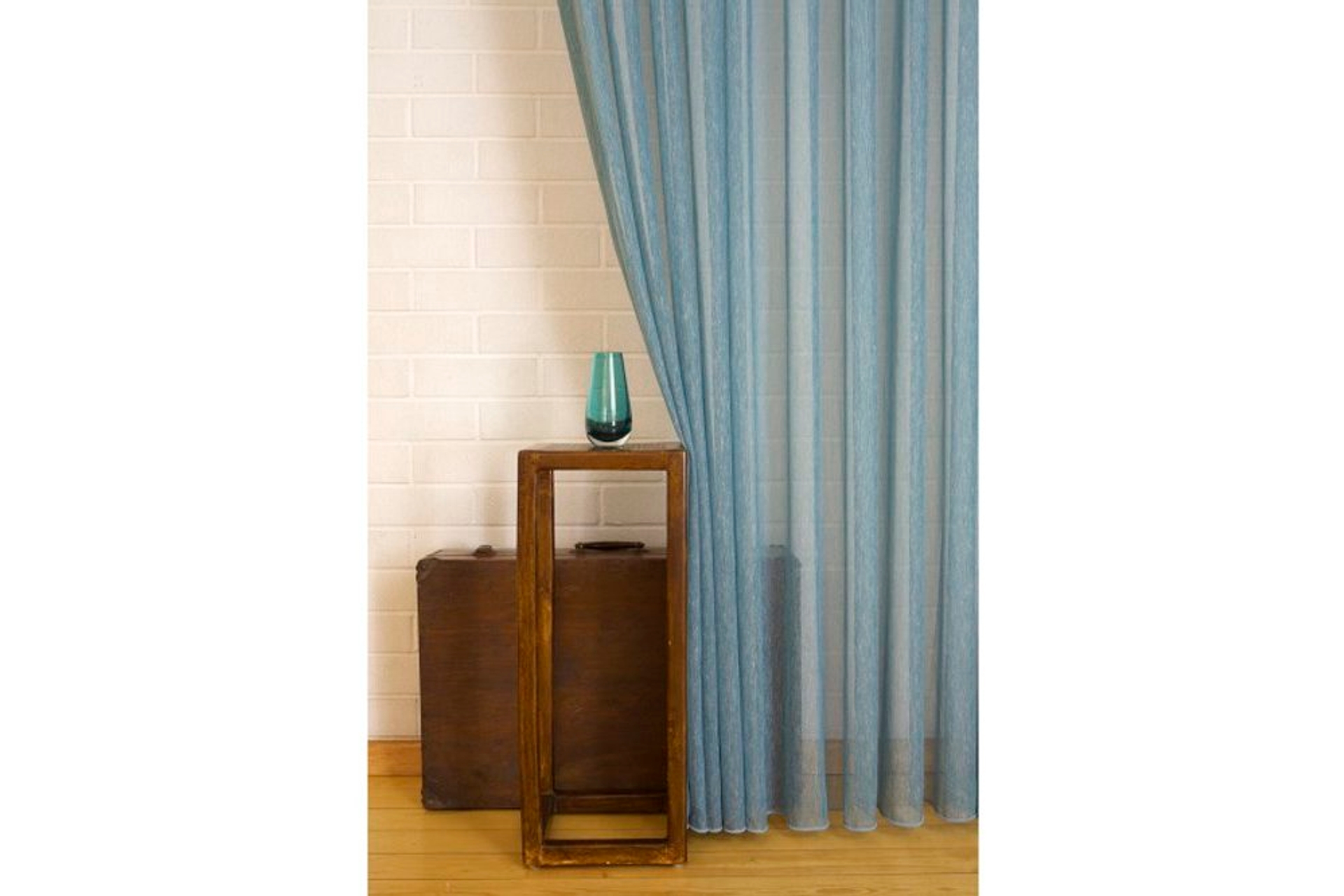Massarelli Keten Tül Deniz Rengi 1-2 Seyrek Pile 200X260 -1