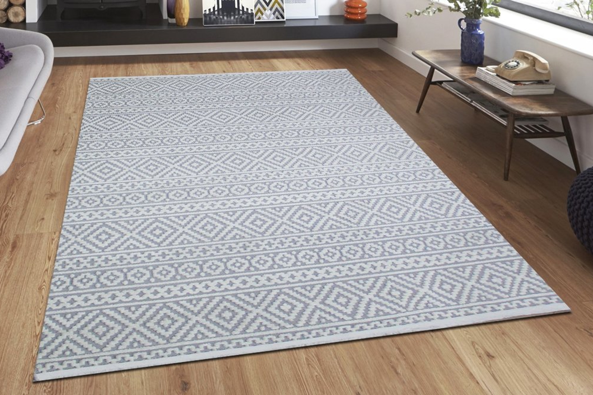 balat hali dekoratif geometrik beyaz makine halisi 80x150 fiyati vivense