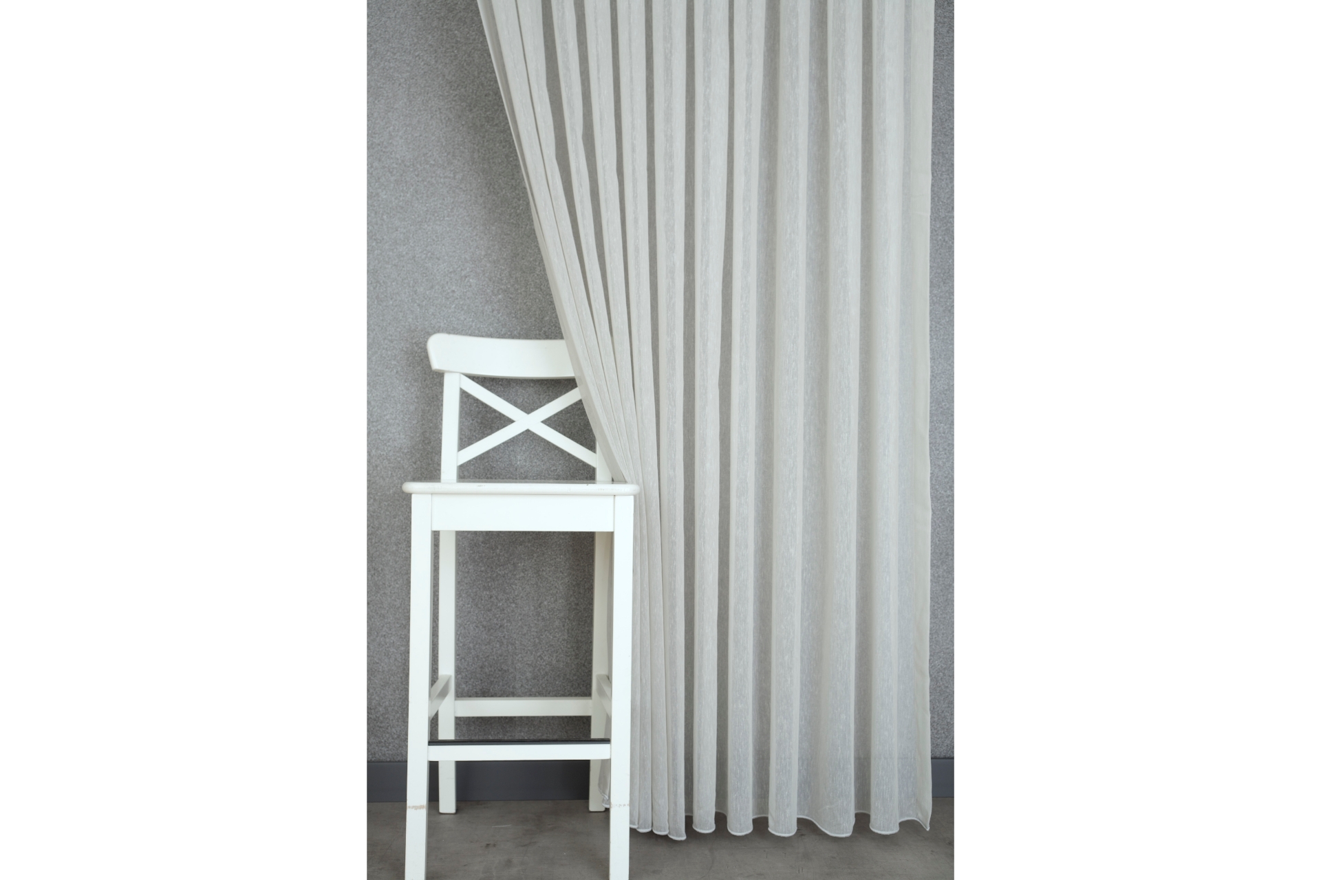 Massarelli Keten Tül Gri Pilesiz 250X260 -1