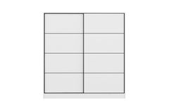 Medway Kledingkast met Schuifdeuren, 180 cm, Wit