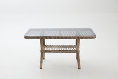 Pirus Rattan 3+1+1 Tuinloungeset, Beige