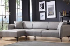 Bellisimo Hoekbank Links, Lichtgrijs